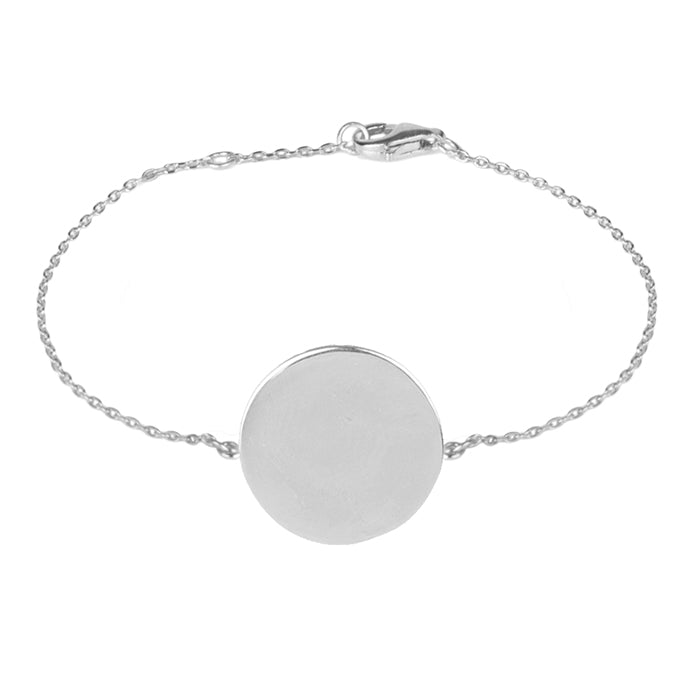 925er Silberarmband mit Rhodiumfinish - Circle