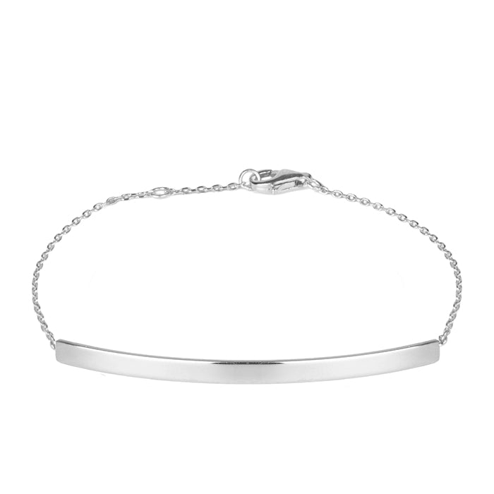 925er Silberarmband mit Rhodium-Finish - Drap
