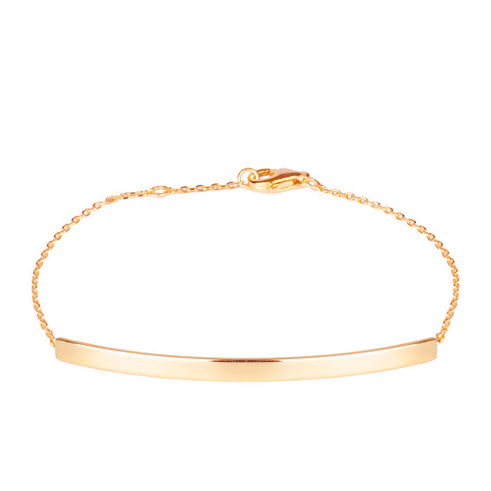 Pulsera de Plata de Ley 925 acabada en oro rosa de 18K - Drap