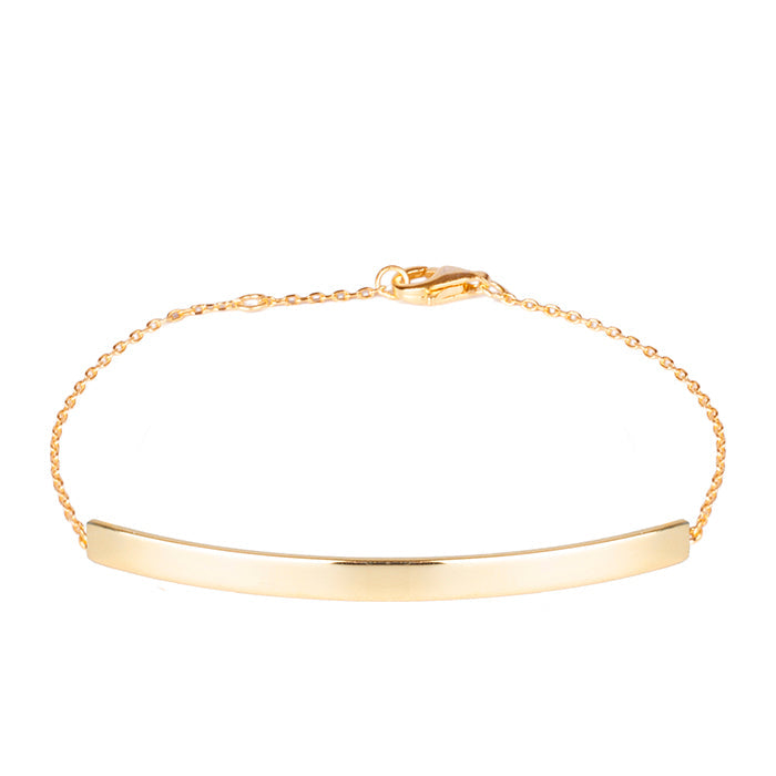 Pulsera de Plata de Ley 925 acabada en oro amarillo de 18K - Drap