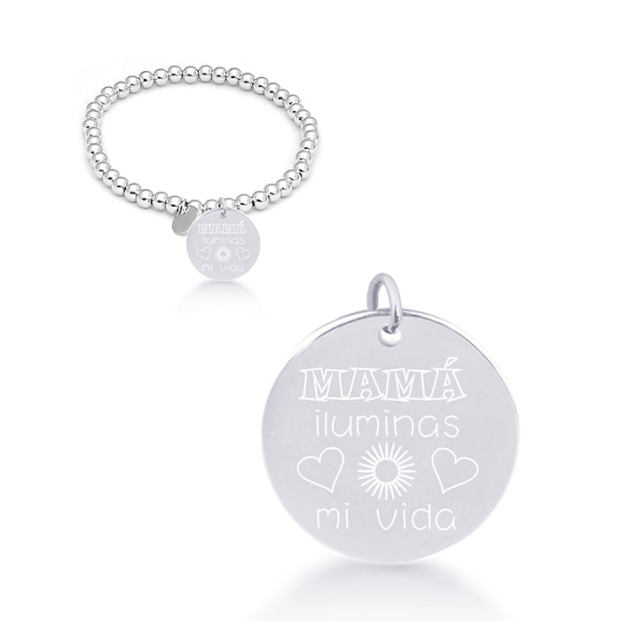 Pulsera de Plata de Ley 925 acabada en rodio - Mi Sol