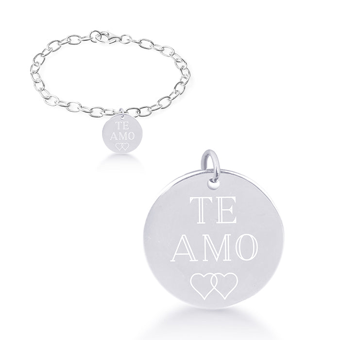 Pulsera de Plata de Ley 925 acabada en rodio - Mi Sol