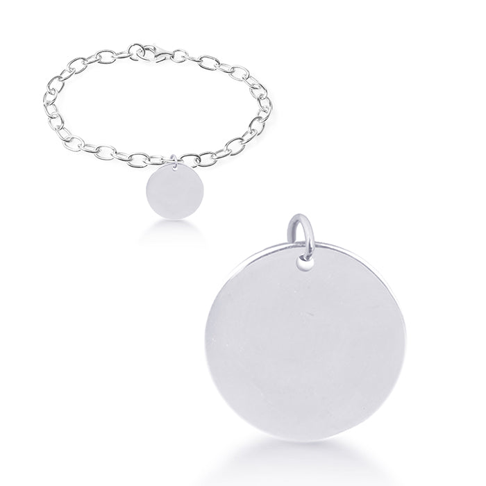 Pulsera de Plata de Ley 925 acabada en rodio - Mi Sol