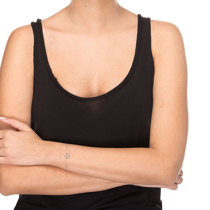 925er Silberarmband mit Rhodium-Finish - Bandoead