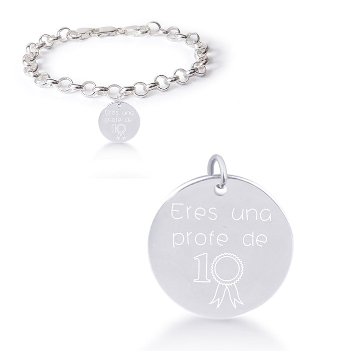 Pulsera de Plata de Ley 925 acabada en rodio - Mi Sol