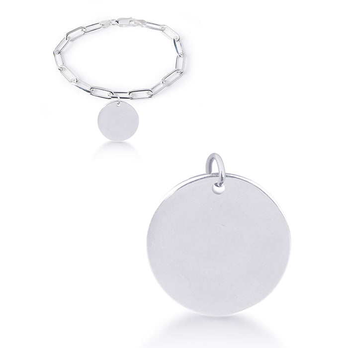 Pulsera de Plata de Ley 925 acabada en rodio - Mi Sol