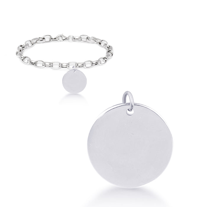 Pulsera de Plata de Ley 925 acabada en rodio - Mi Sol