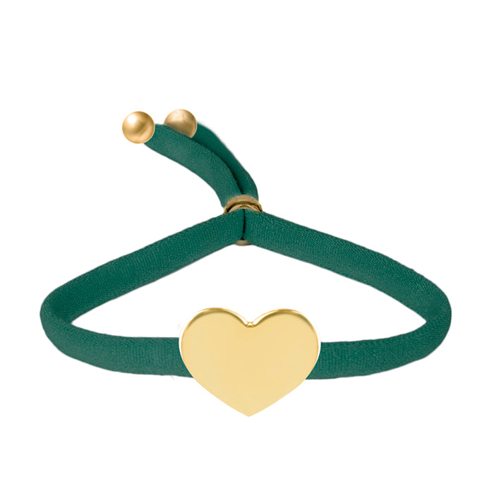 Bracciale in Argento Sterling 925 finito in oro giallo 18K - Cuore