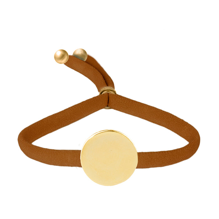 Bracciale in Argento Sterling 925 finito in oro giallo 18K - Cerchio