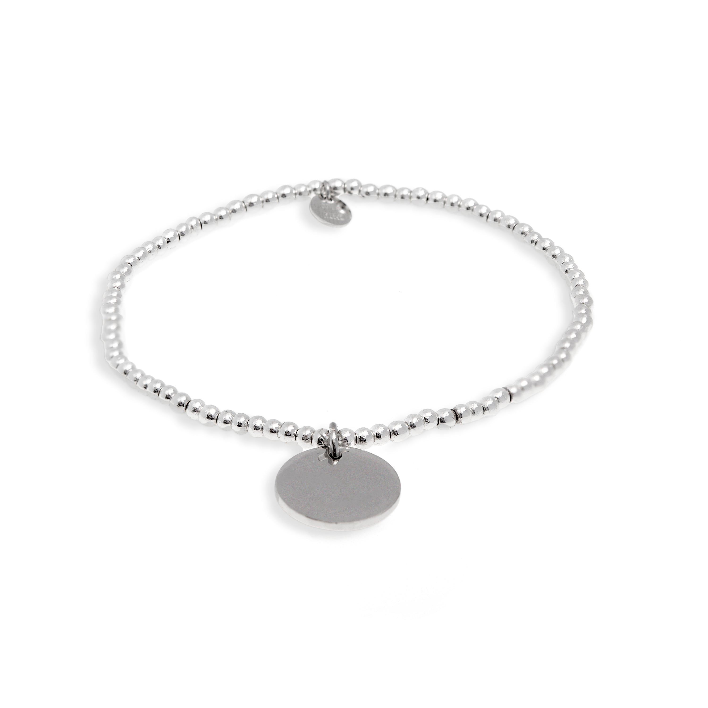 Bracciale in Argento Sterling 925 con Ematite placcato in rodio - Krasai