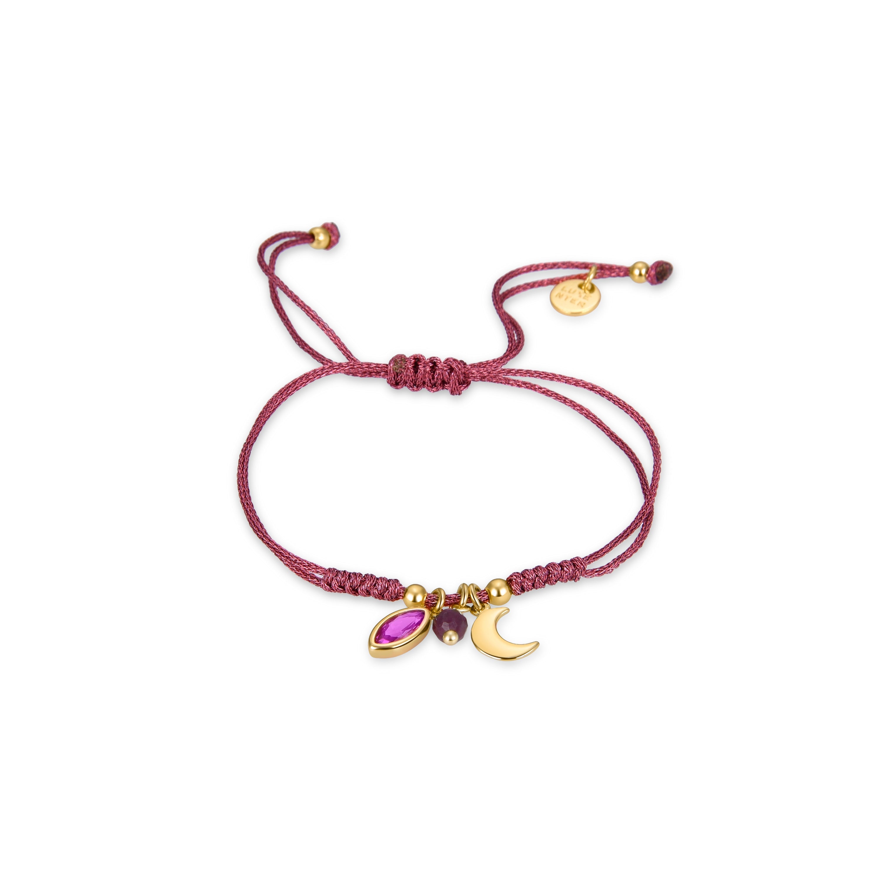 925er Sterling Silberarmband mit mehrfarbigem Kristall, vergoldet mit 18K Gelbgold - Runuy