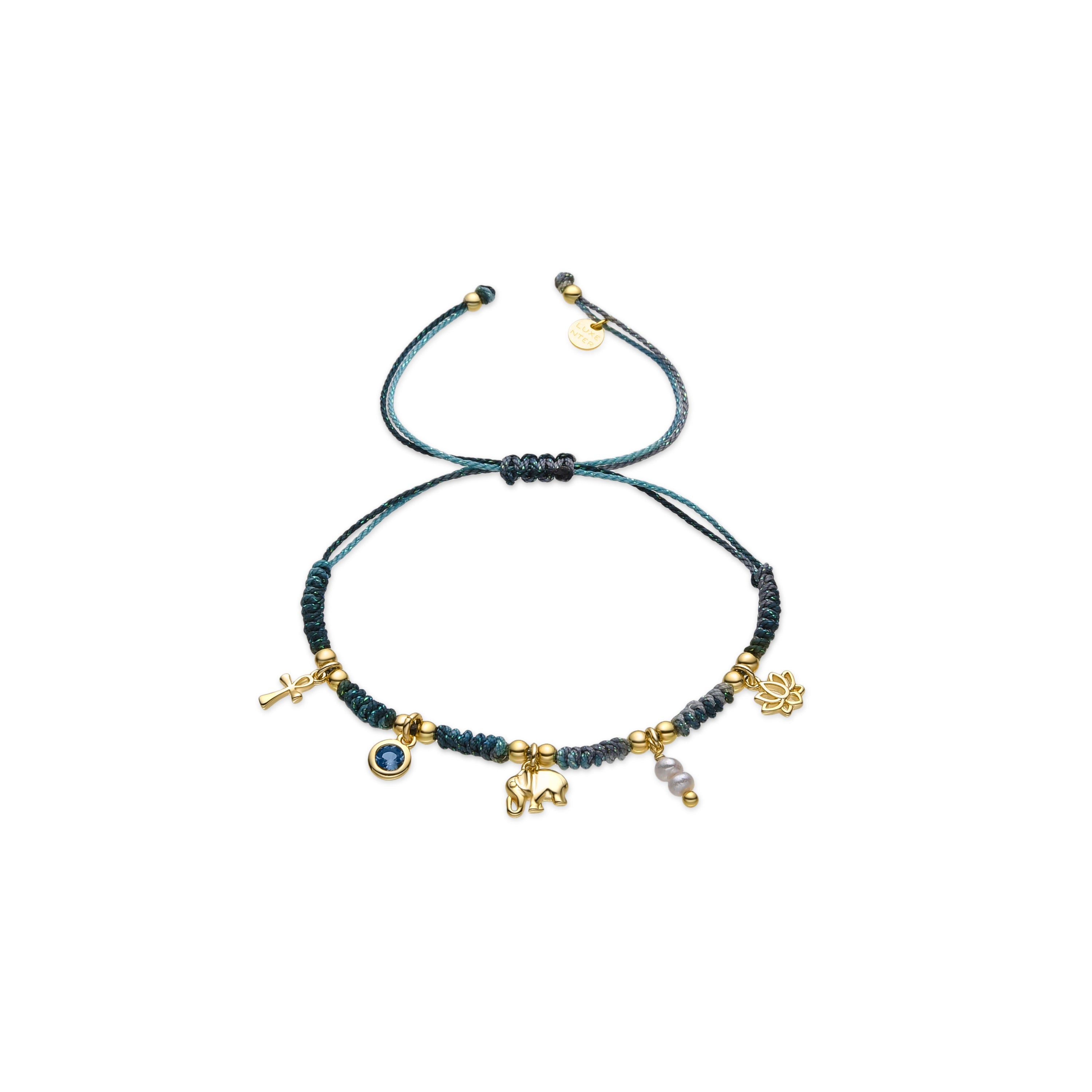 Pulsera de Plata de Ley 925 y Circonita Multicolor acabado oro 18k - Rukful