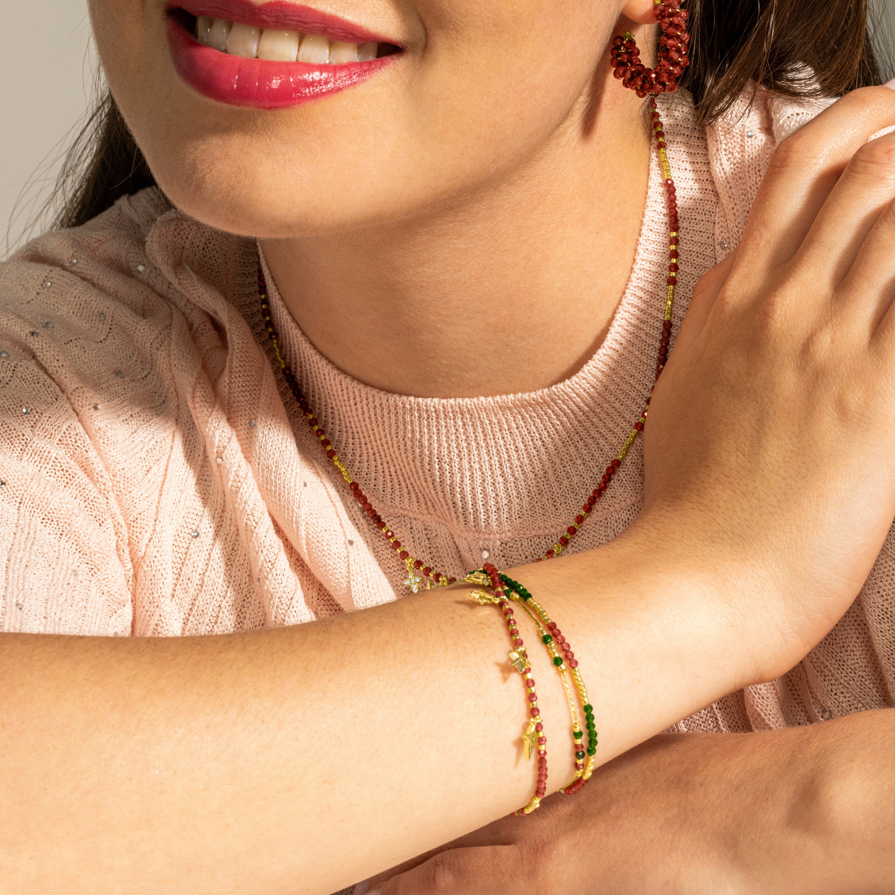Pulsera de Plata de Ley 925 y Circonita Brillante acabado oro 18k - Paila