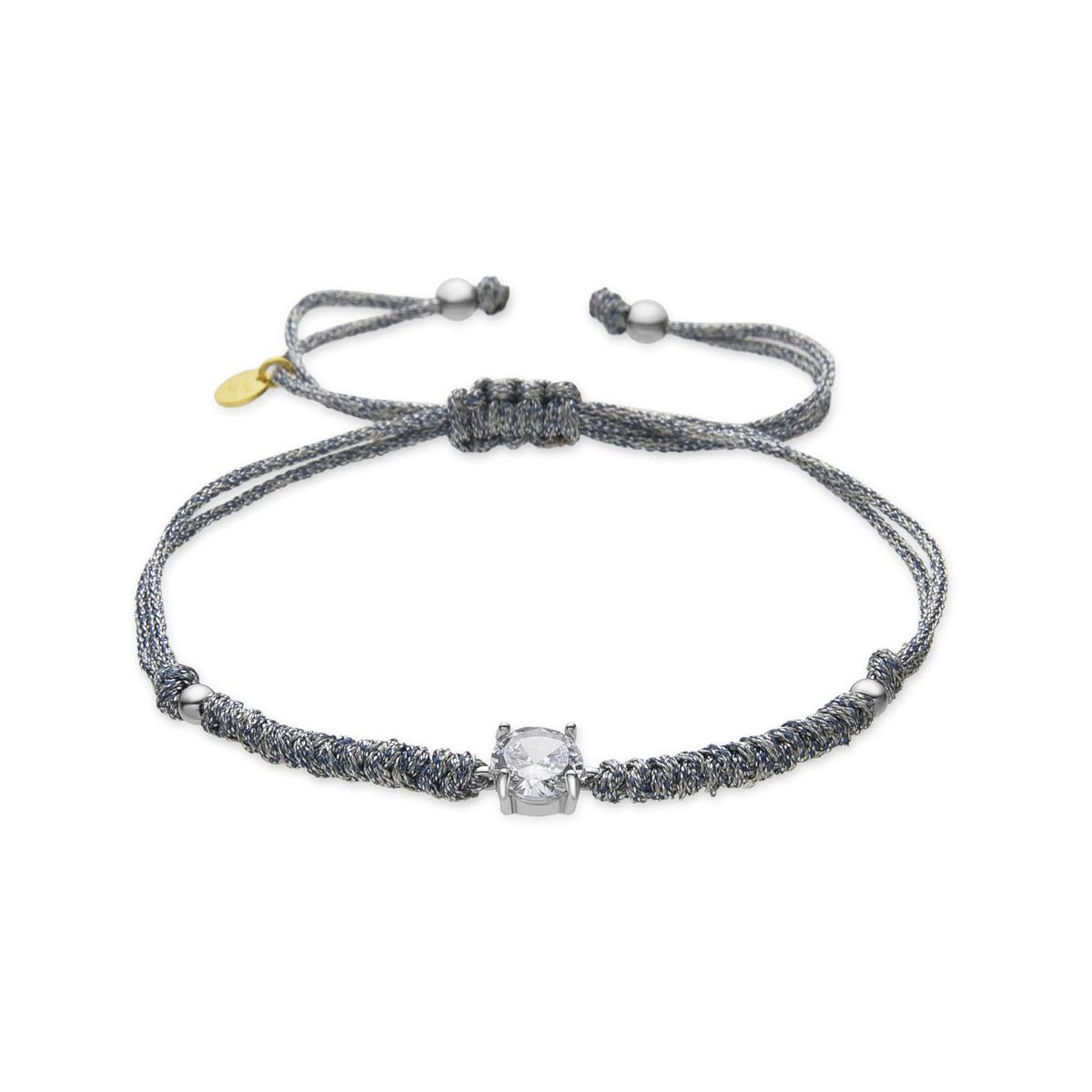 Pulsera de Plata de Ley 925 y Circonita Brillante acabado rodio - Akma