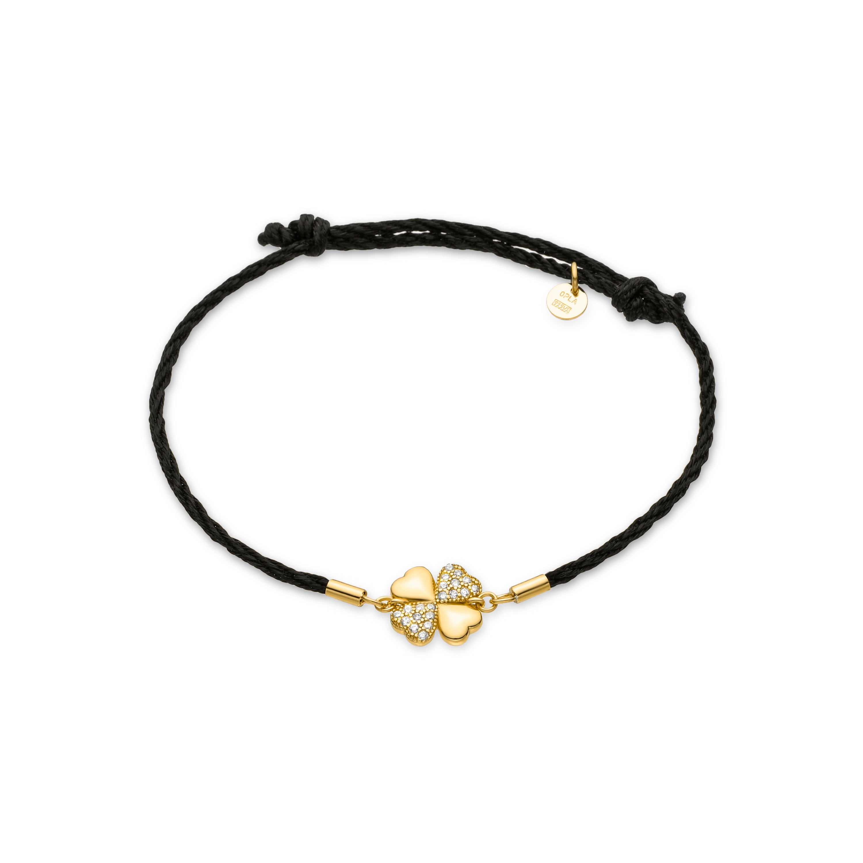 Pulsera de Plata de Ley 925 y Circonita Brillante acabada en oro amarillo 18K - Umsa