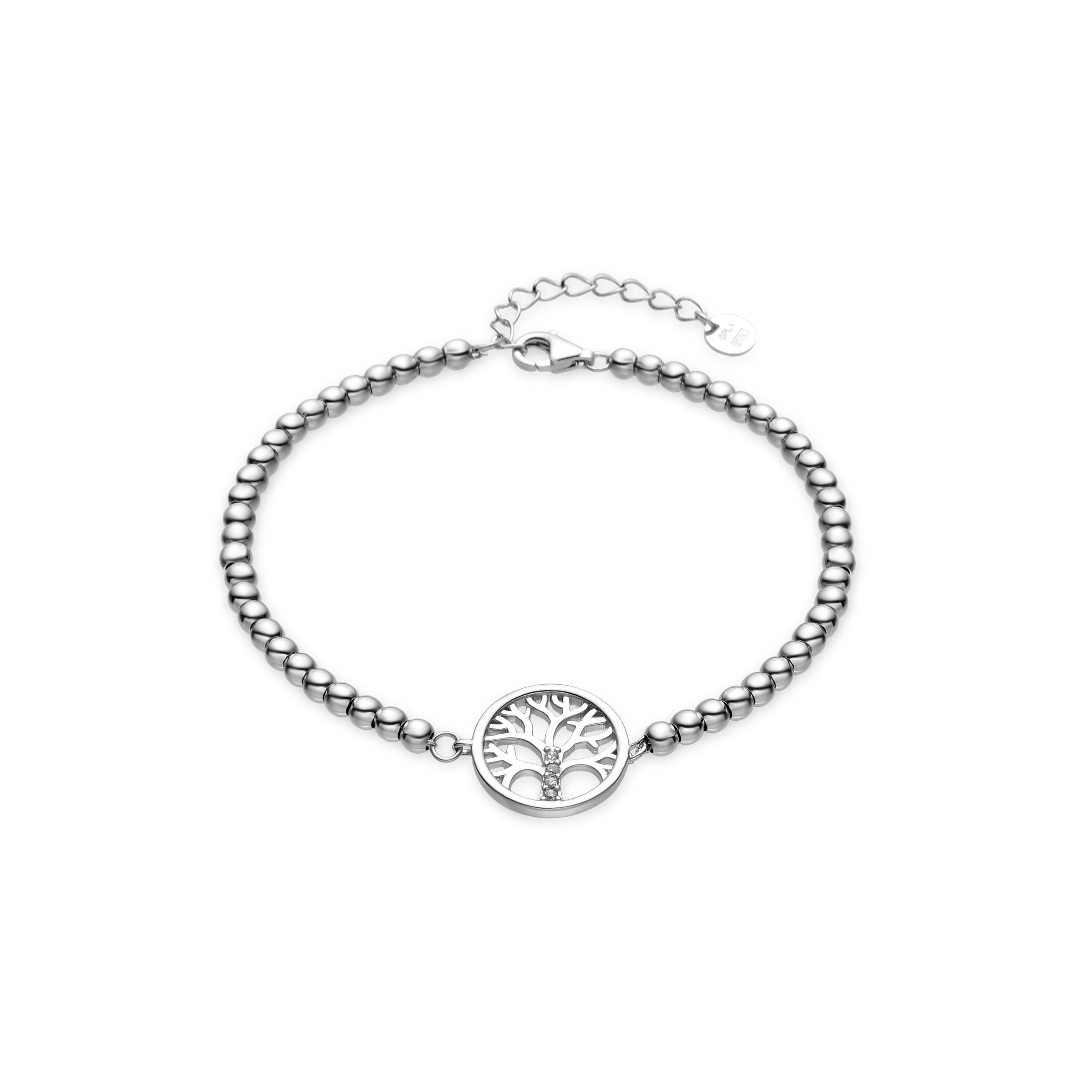Pulsera de Plata de Ley 925 y Circonita Brillante acabada en rodio - Zaygen