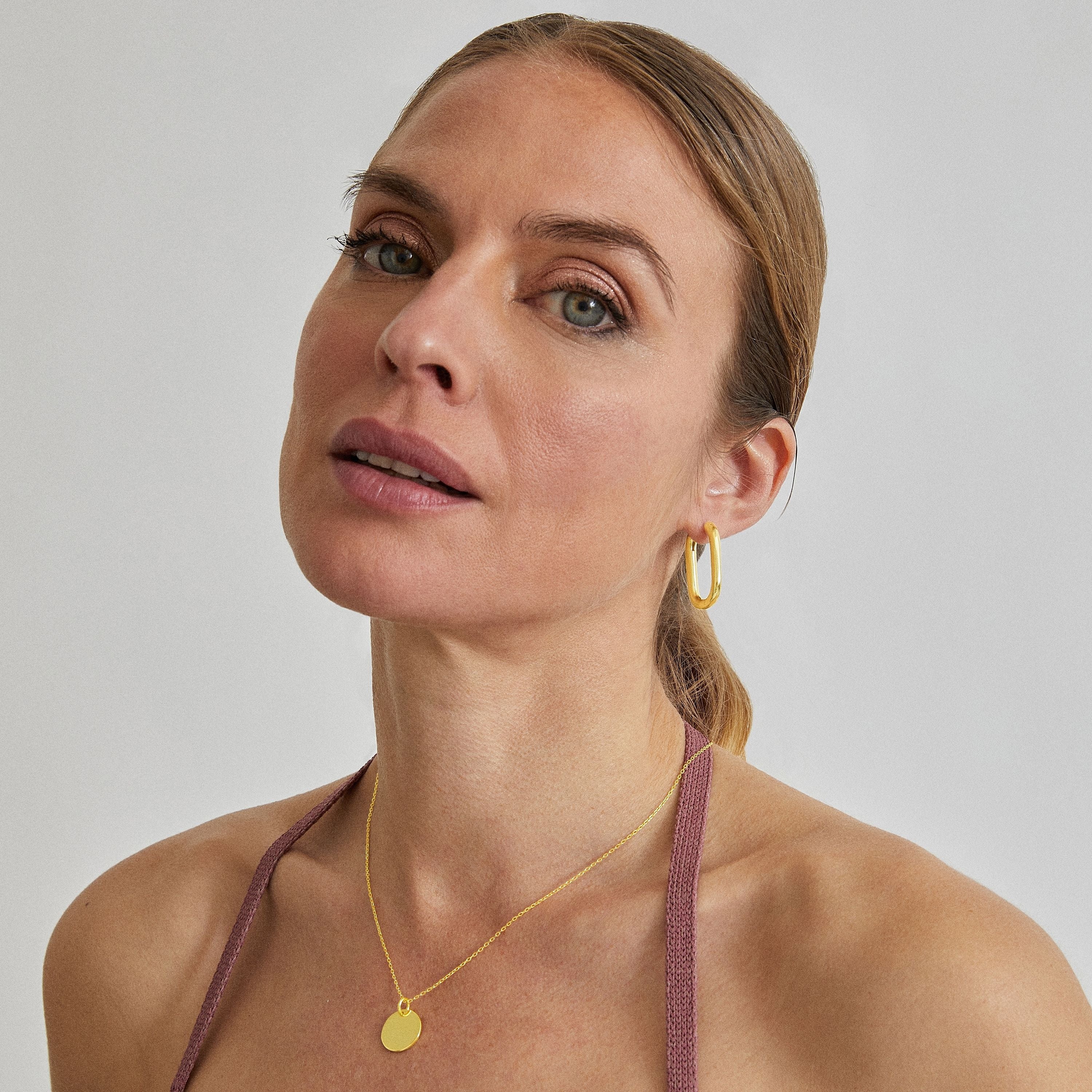 Collar de Plata de Ley 925 acabado en oro amarillo de 18K - Mi Sol