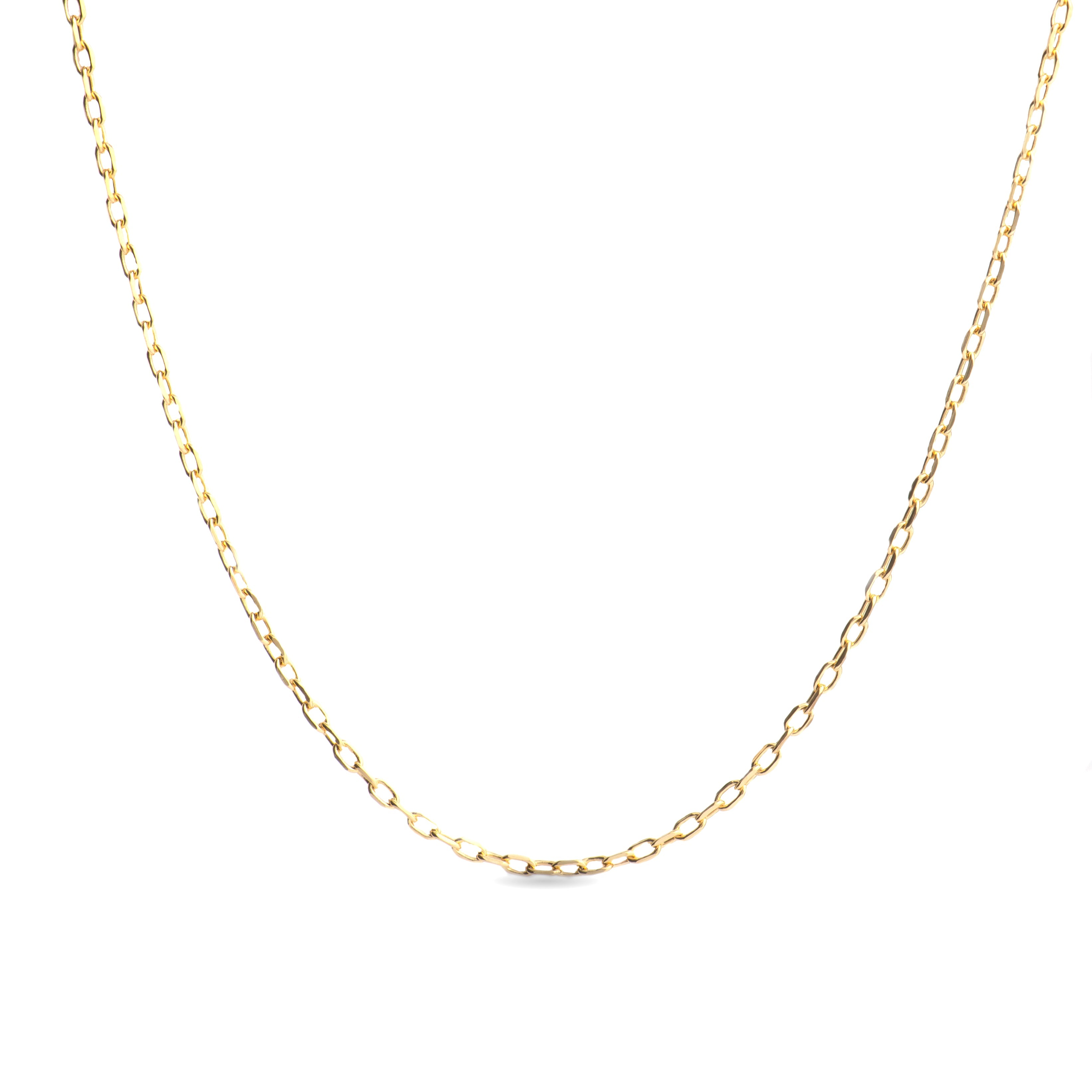 Collar de Plata de Ley 925 acabado en oro amarillo 18K -