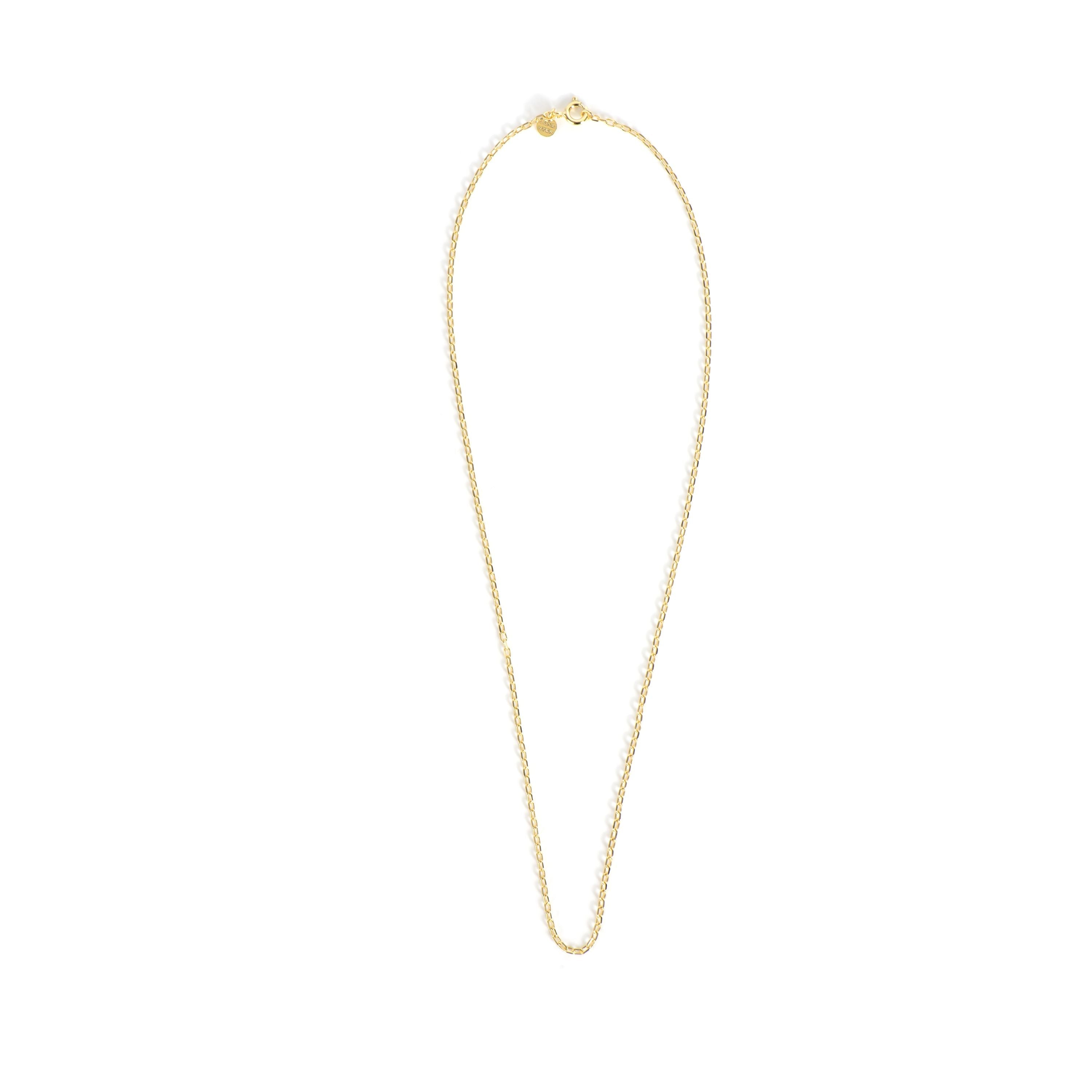 Collar de Plata de Ley 925 acabado en oro amarillo 18K -