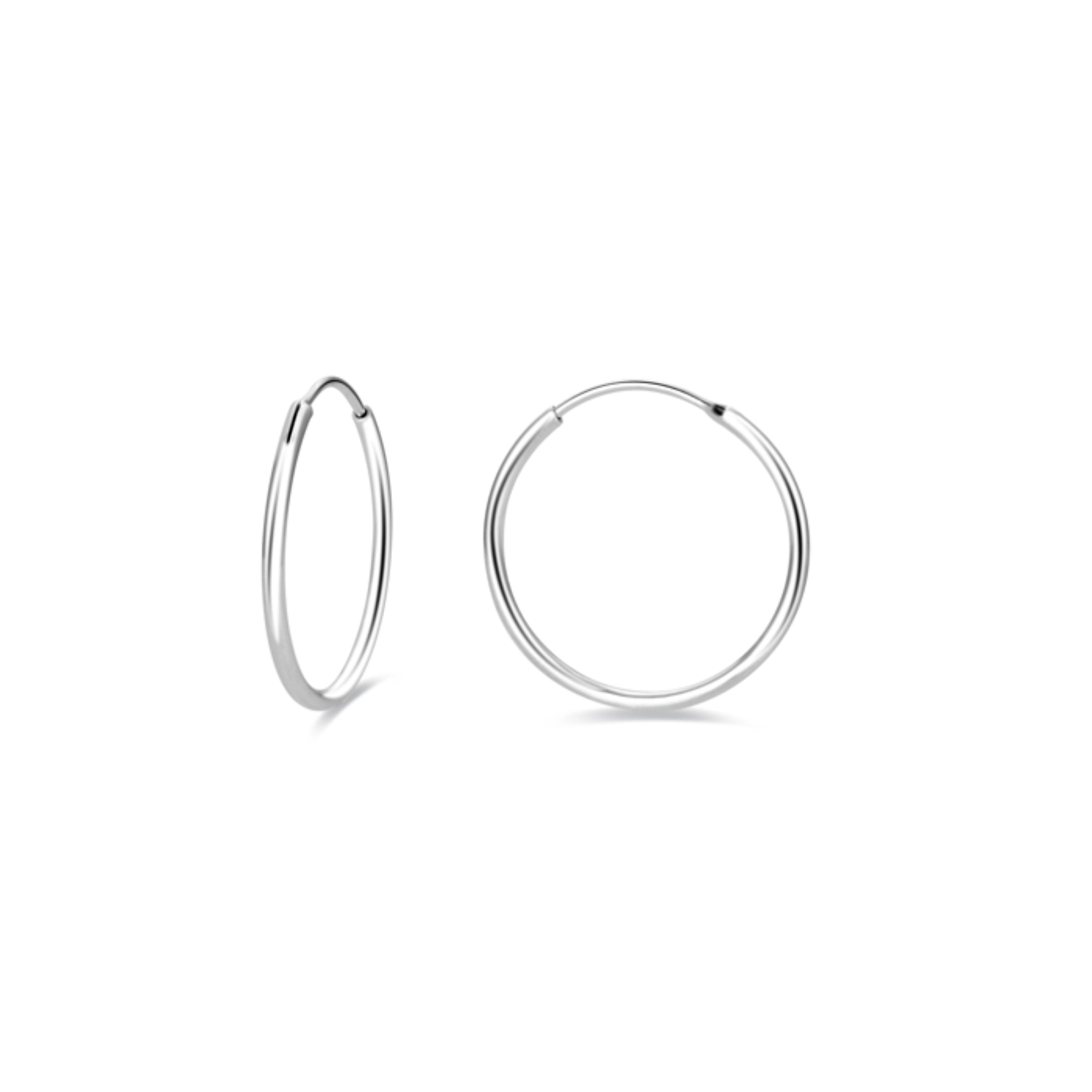 Pendientes de Plata de Ley 925 acabados en rodio - Essential