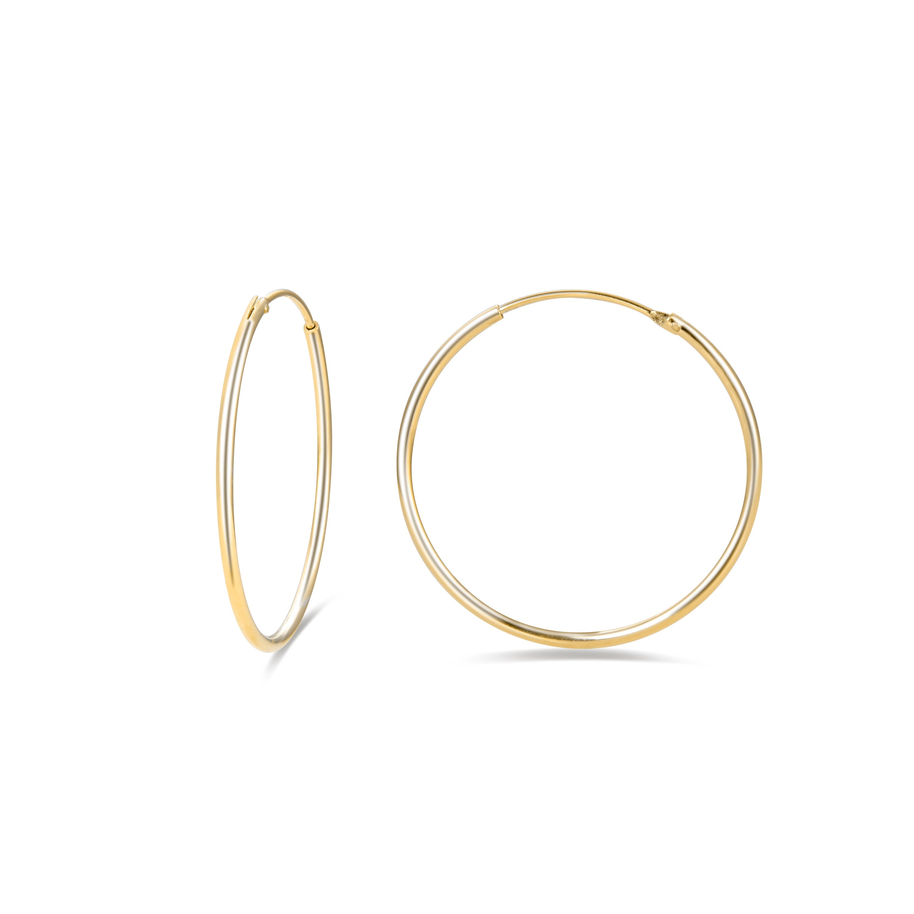 Orecchini in Argento Sterling 925 finiti in oro giallo 18K - Essential