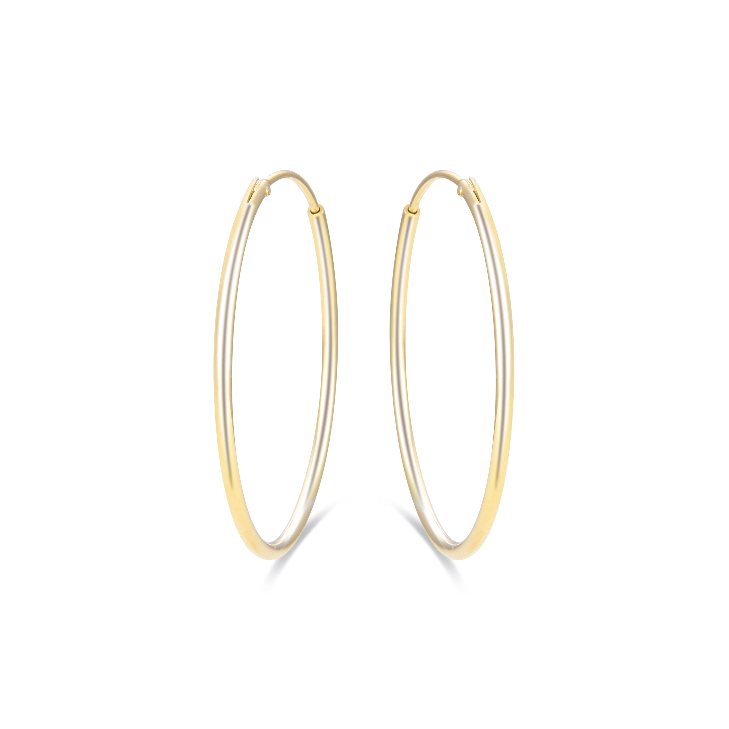 925 Sterling Zilveren Oorbellen afgewerkt in 18K Geelgoud - Essential