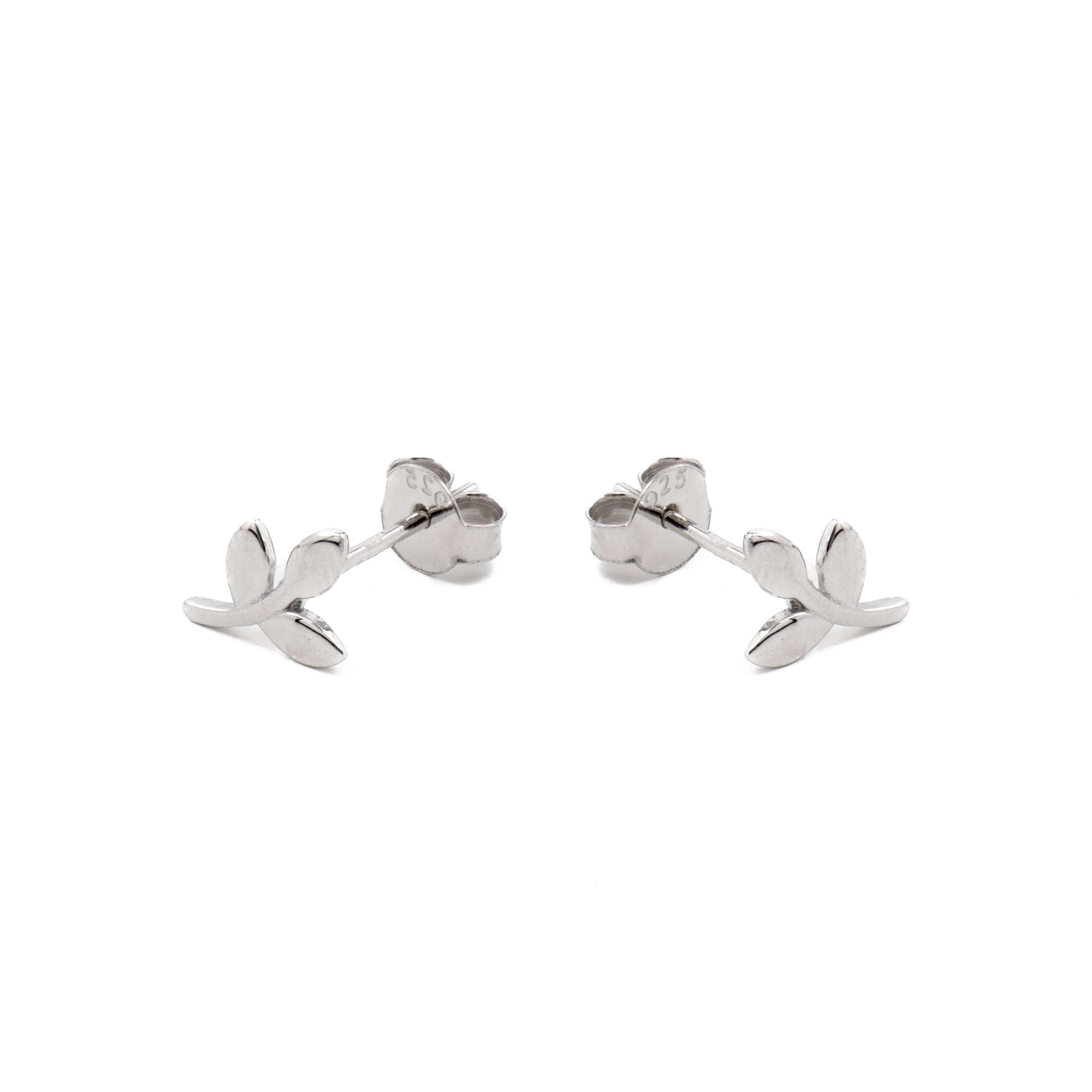 925er Silberohrringe mit Rhodium-Finish - Essential