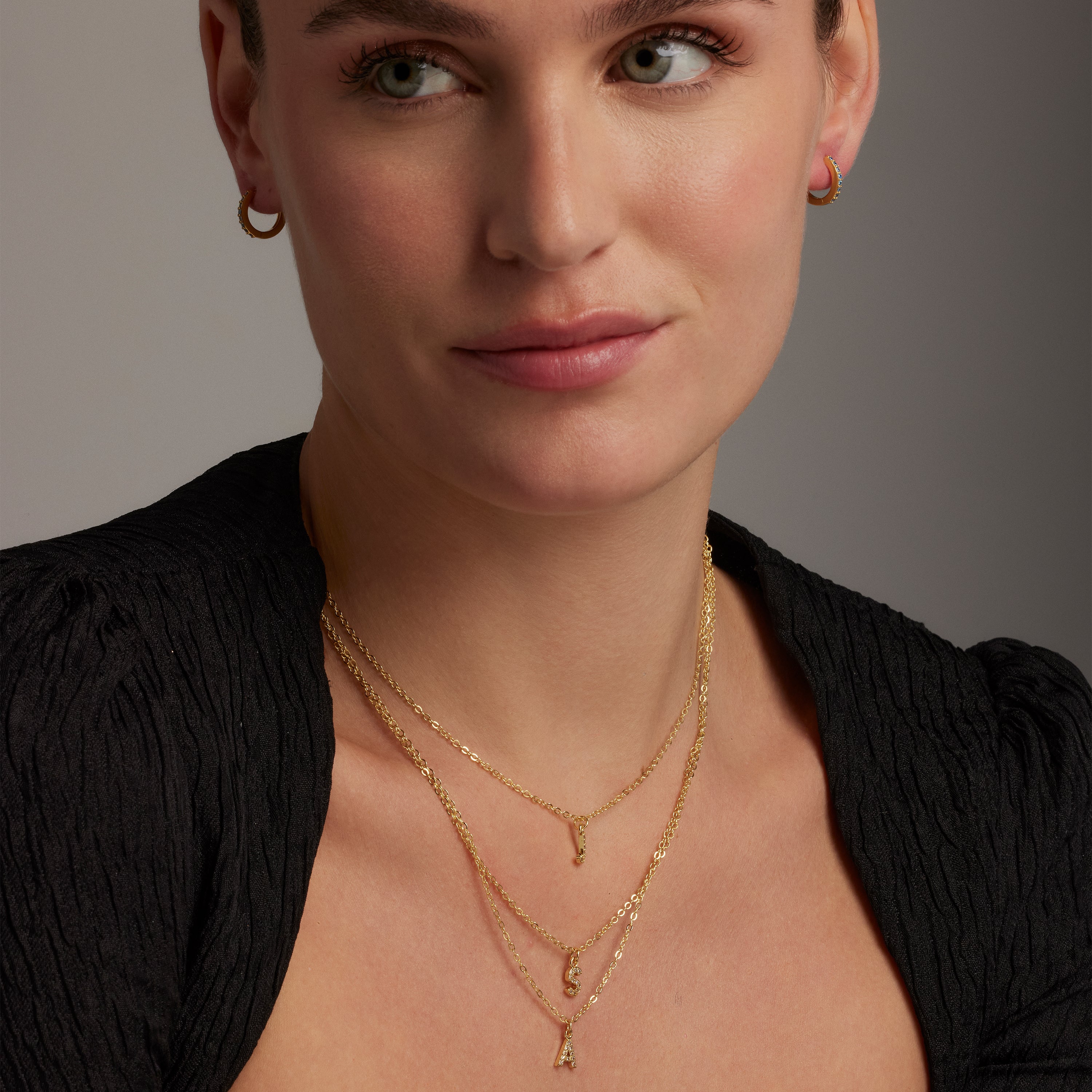 Orecchini in Argento Sterling 925 con Quarzo Iidrotermale Verde Chiaro finiti in oro giallo 18K - Valarys