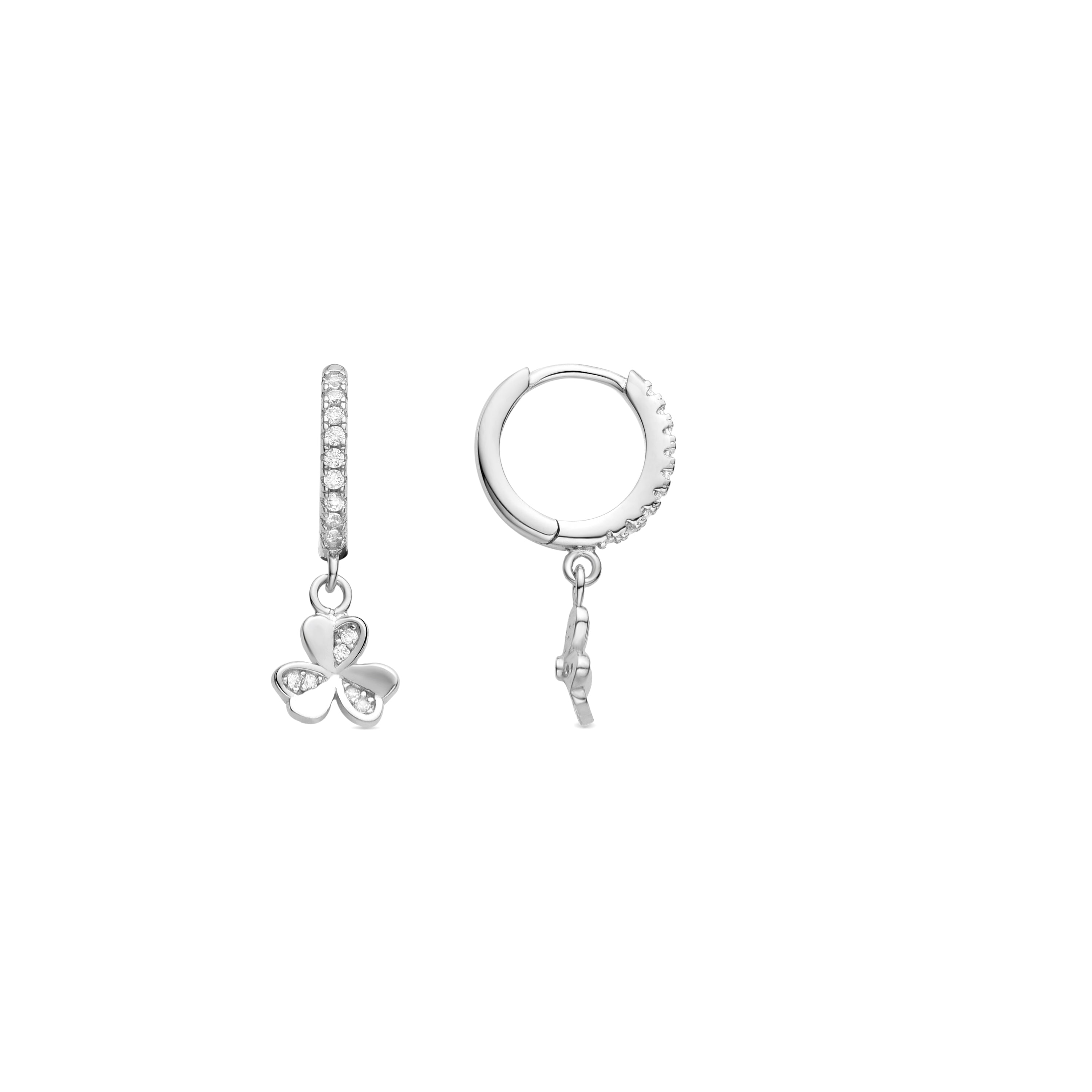 Orecchini in Argento Sterling 925 con Zirconia Brillante rifiniti in rodio - Lisho