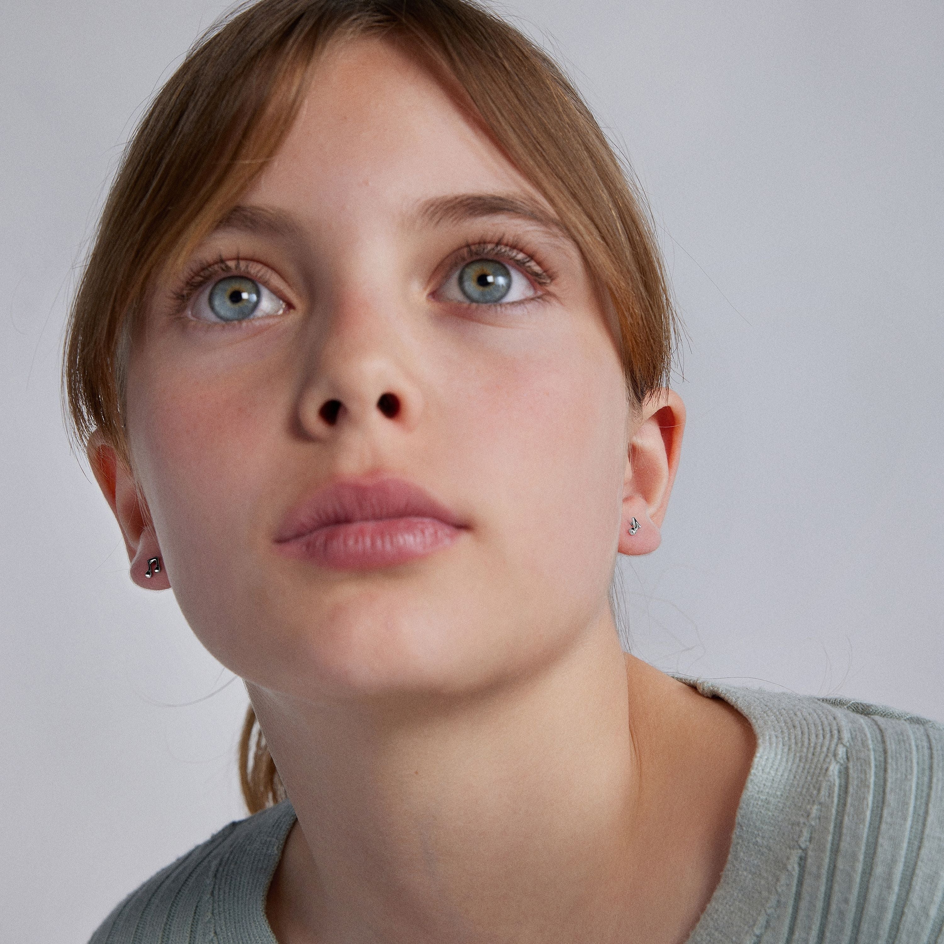 Boucles d'oreilles en argent sterling 925 finies en rhodium - Nimac
