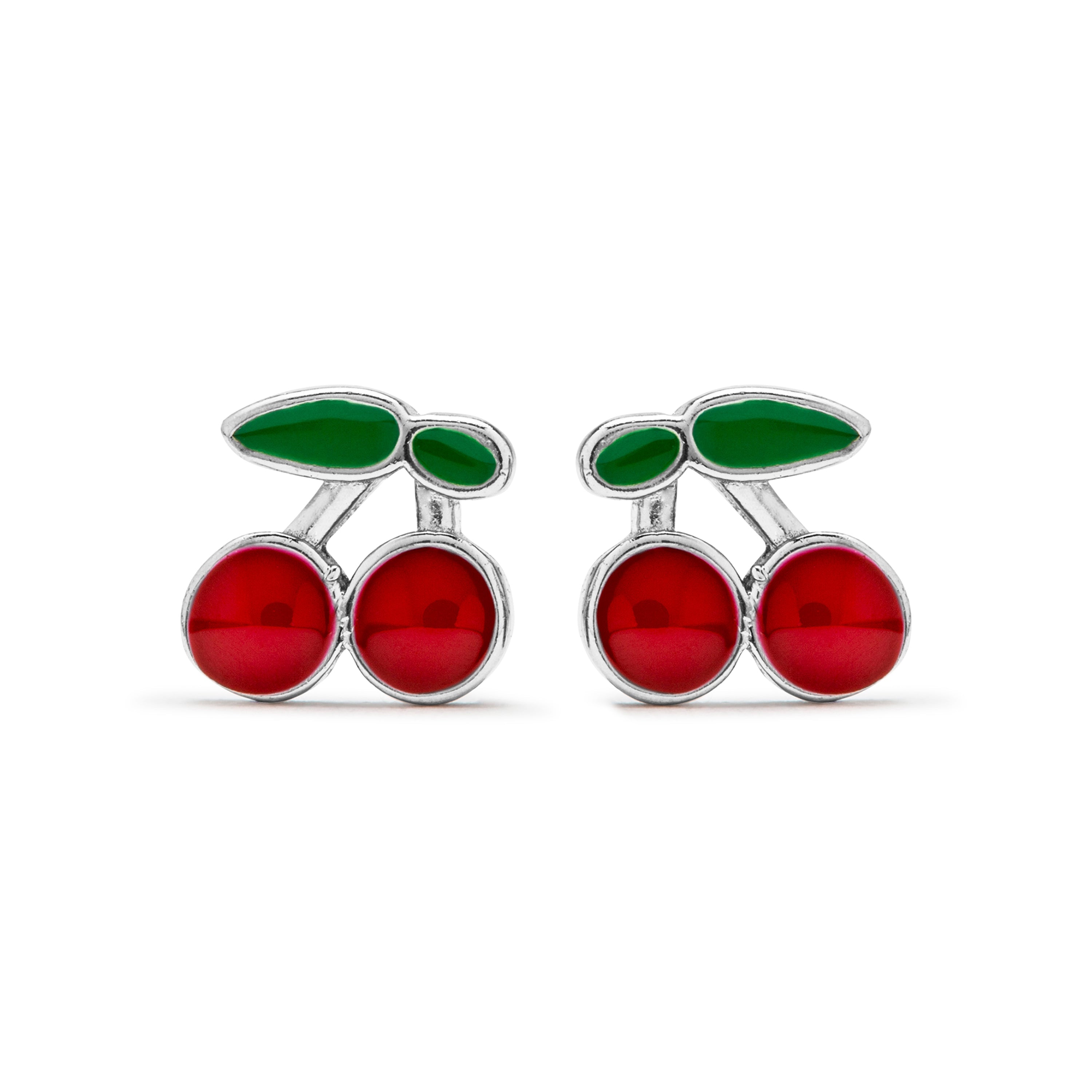 Boucles d'oreilles en argent sterling 925 finies en rhodium - Myko