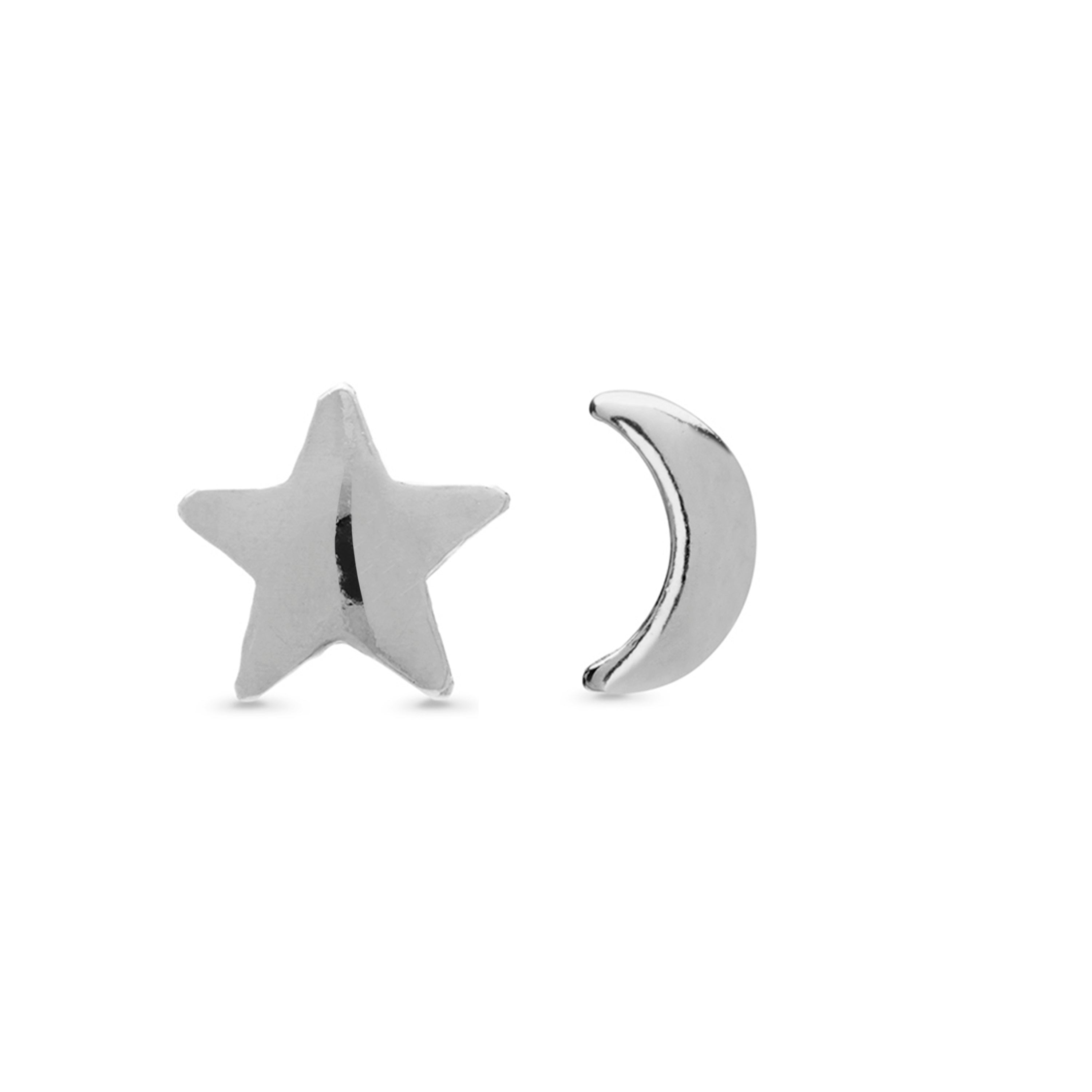 925er Silberohrringe mit Rhodium-Finish - Acarea