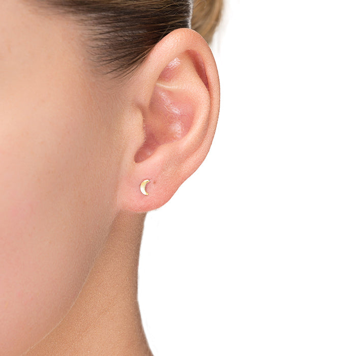 925 Sterling Zilveren Oorbellen afgewerkt in 18K Geelgoud - Acarea