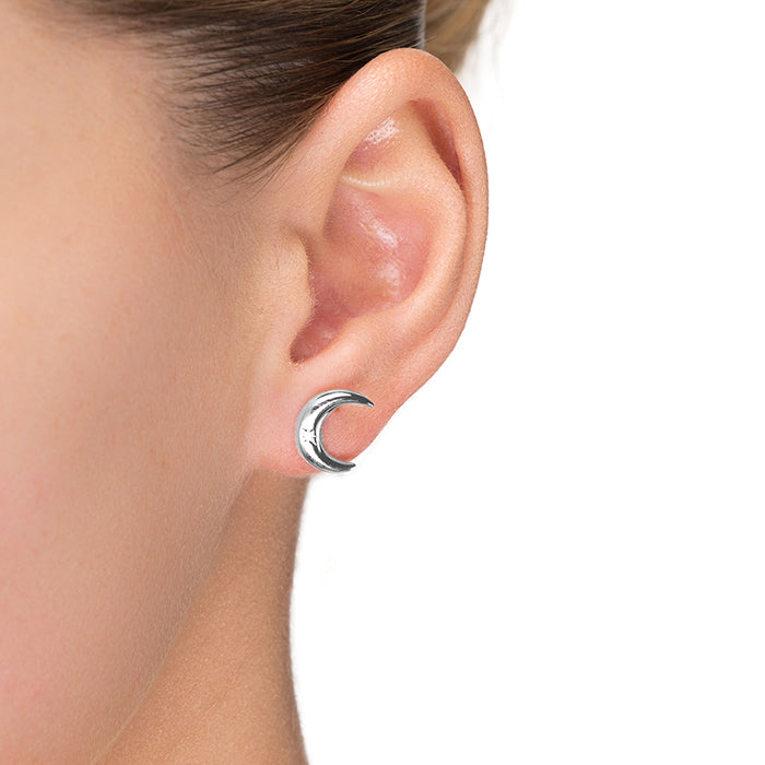 925 Sterling Silver Earrings with Brilliant Zirconia finished in Rhodium - Sonson