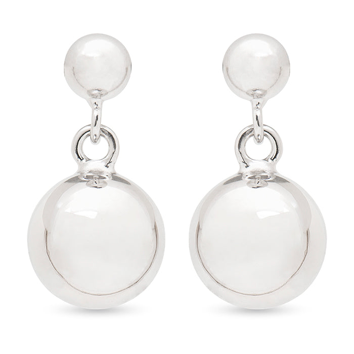 Boucles d'oreilles en argent sterling 925 finies en rhodium - Nethea