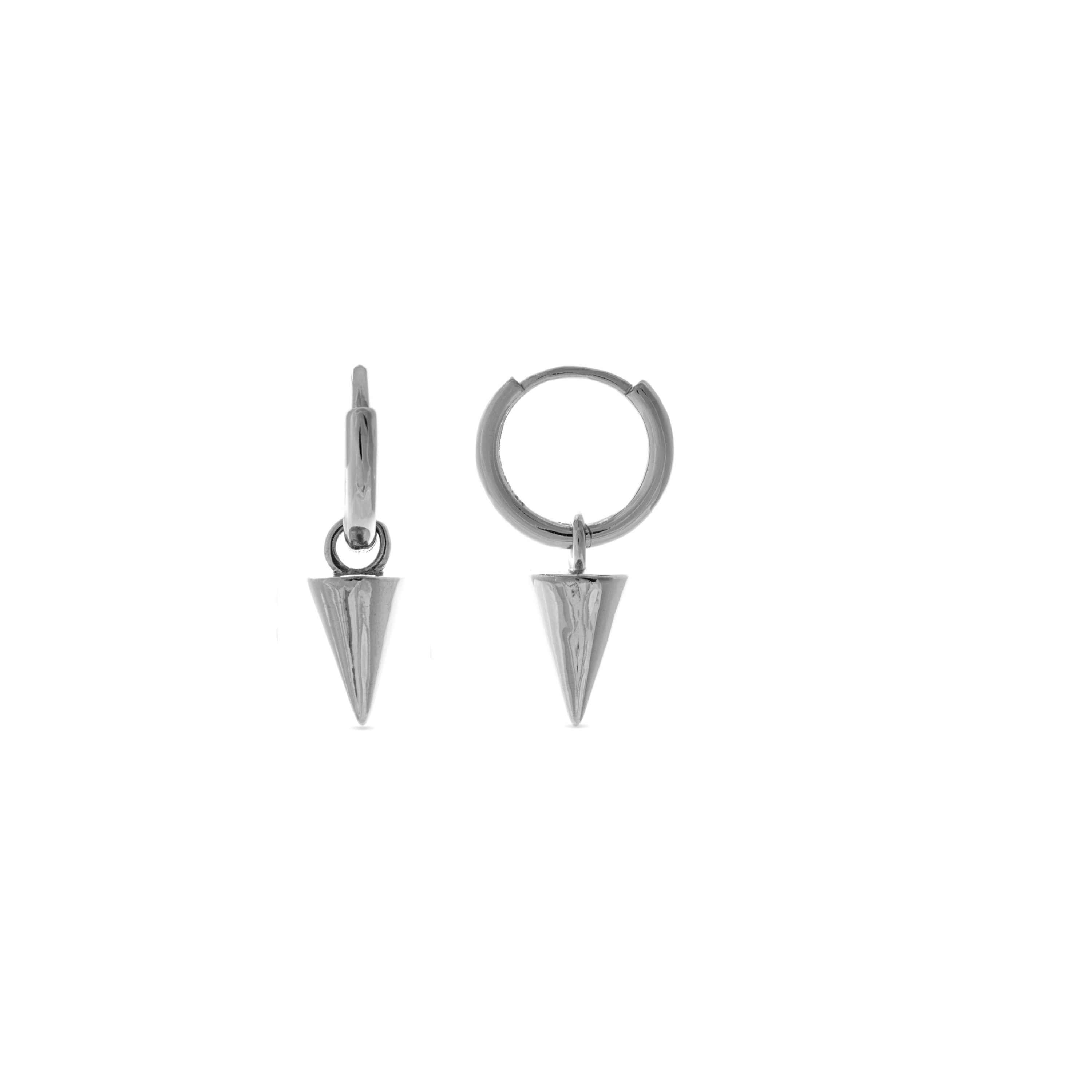 925er Silberohrringe mit Rhodium-Finish - Lasse