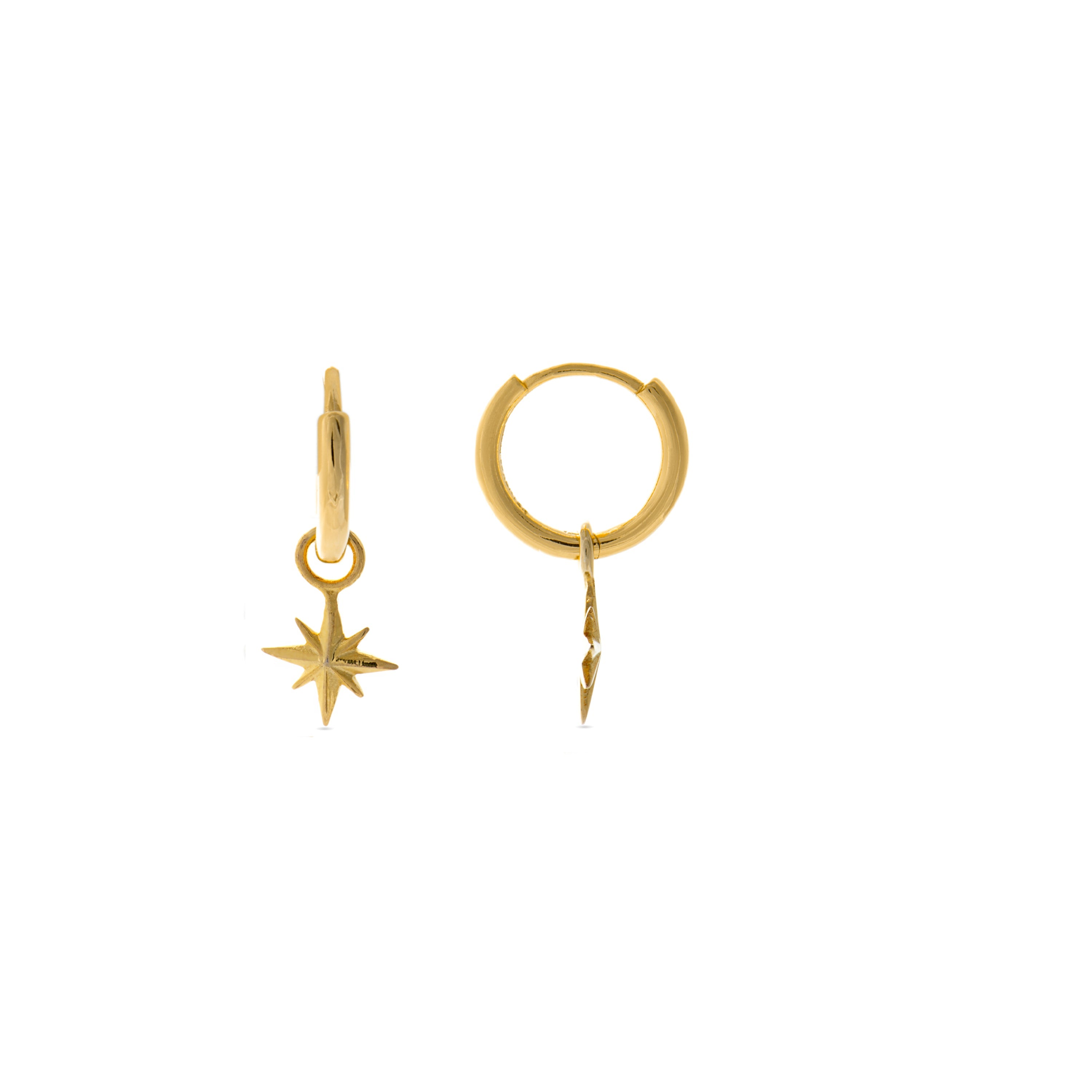 Ohrringe aus 925er Sterlingsilber mit 18K Gelbgold-Finish - Guhar