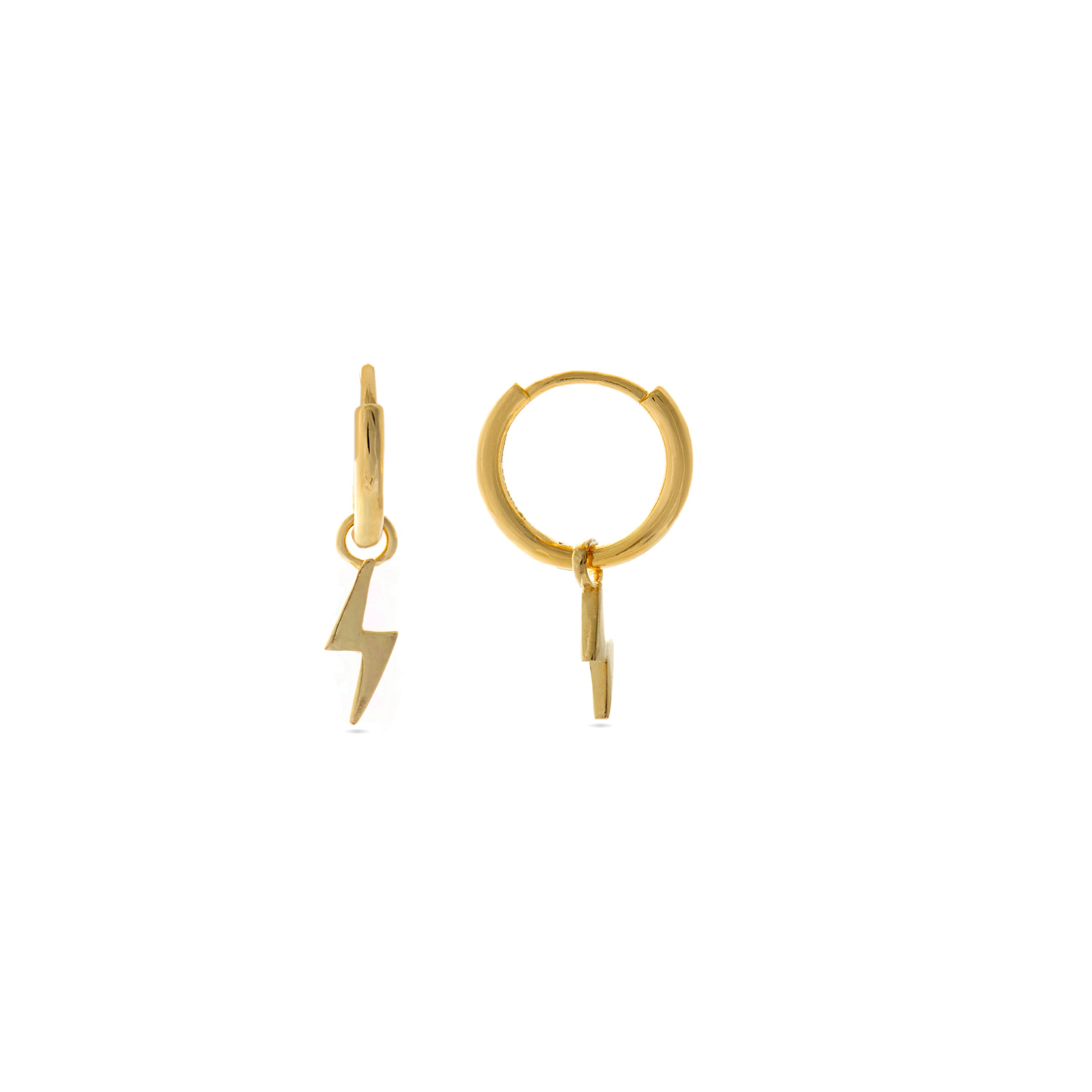 Ohrringe aus 925er Sterlingsilber mit 18K Gelbgold-Finish - Kanssis