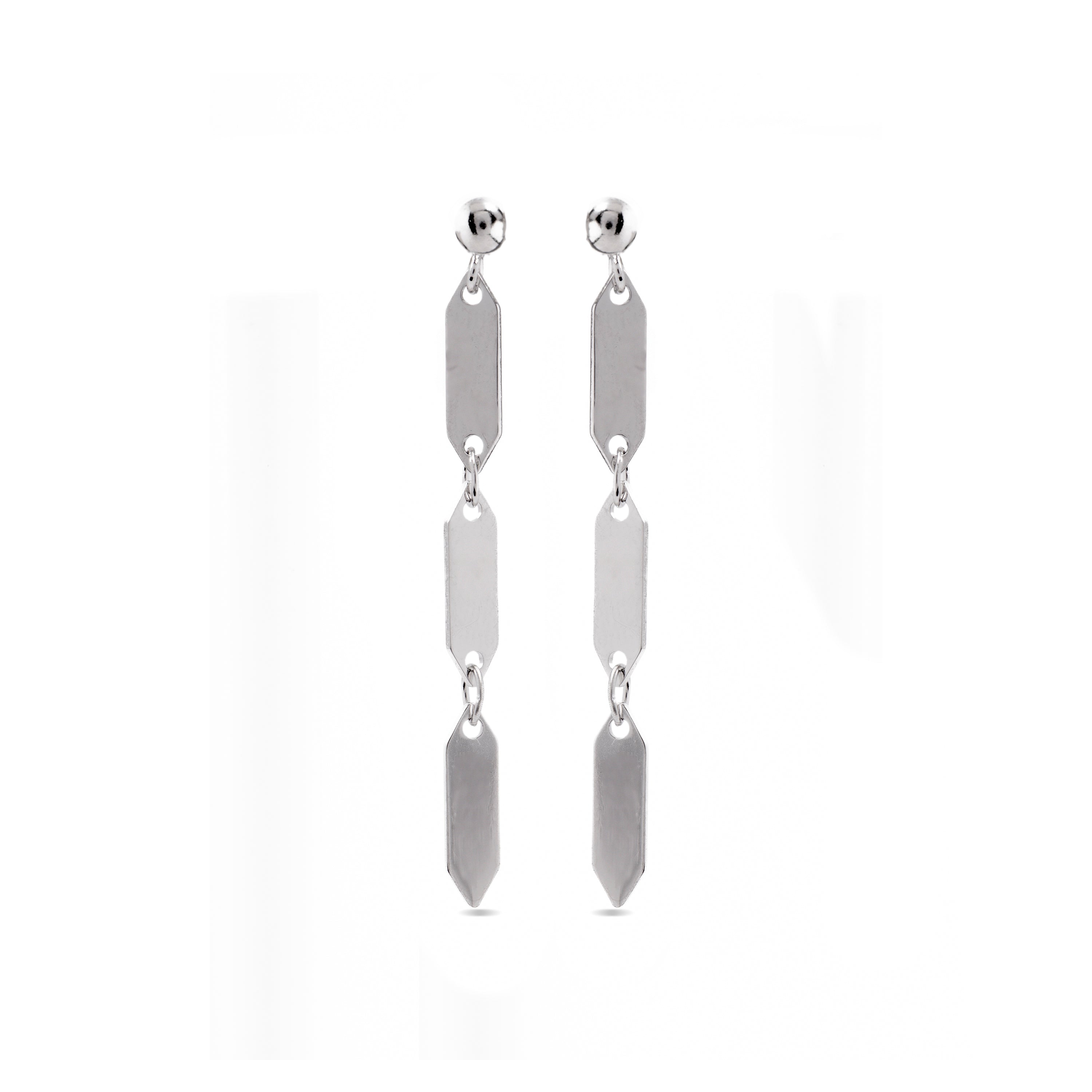 Ohrringe aus 925er Sterlingsilber mit Rhodium-Finish - Lirrat