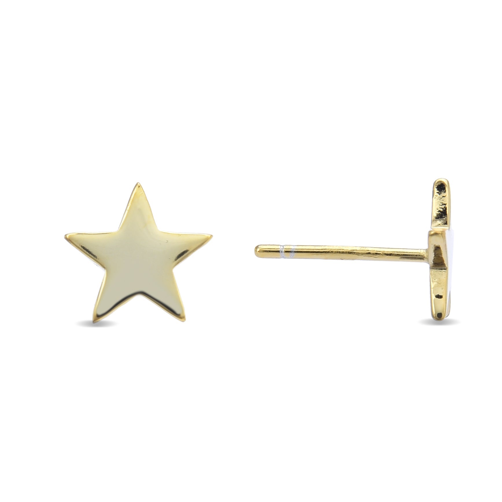 Orecchini in argento sterling 925 finiti in oro giallo 18K - Remih