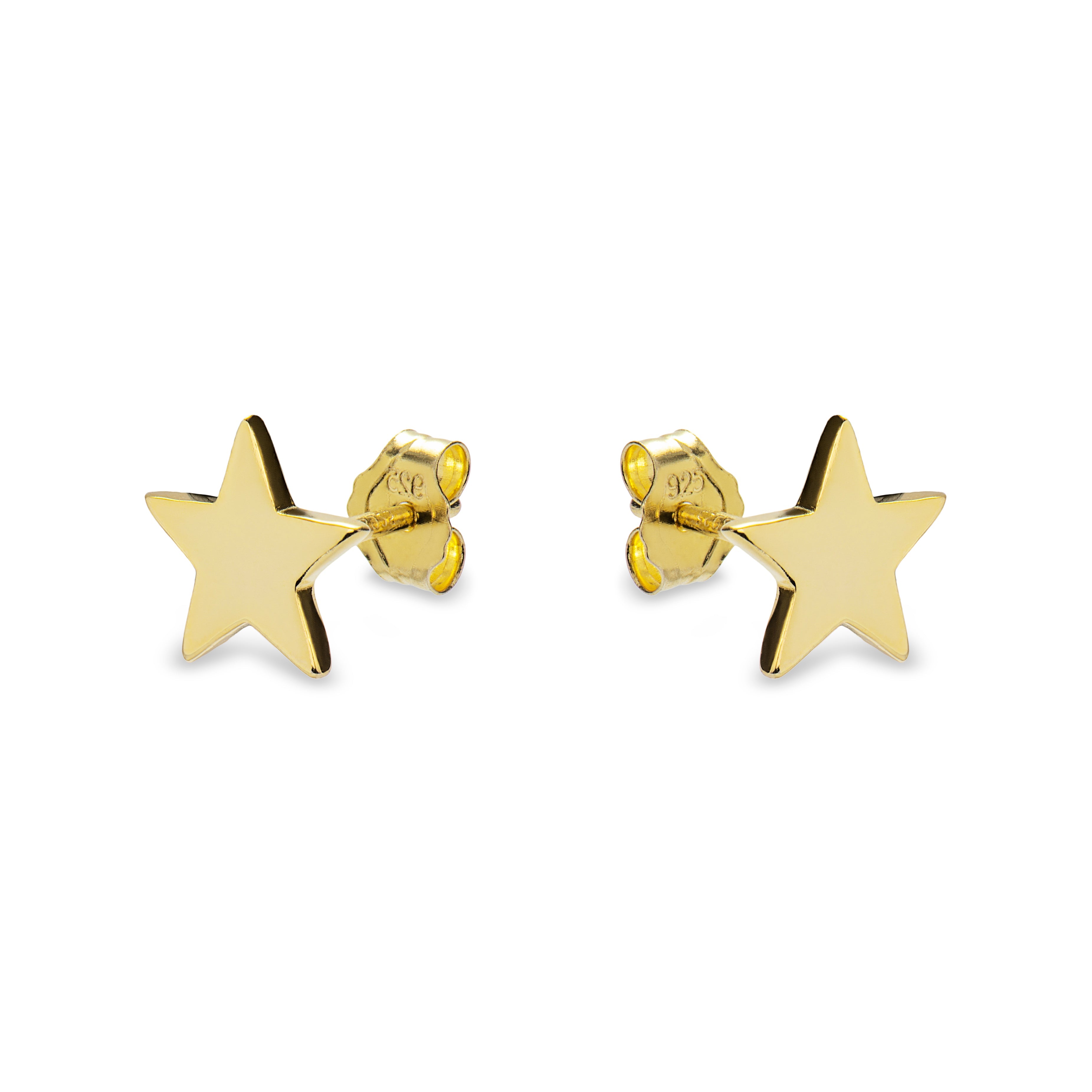 Orecchini in argento sterling 925 finiti in oro giallo 18K - Remih