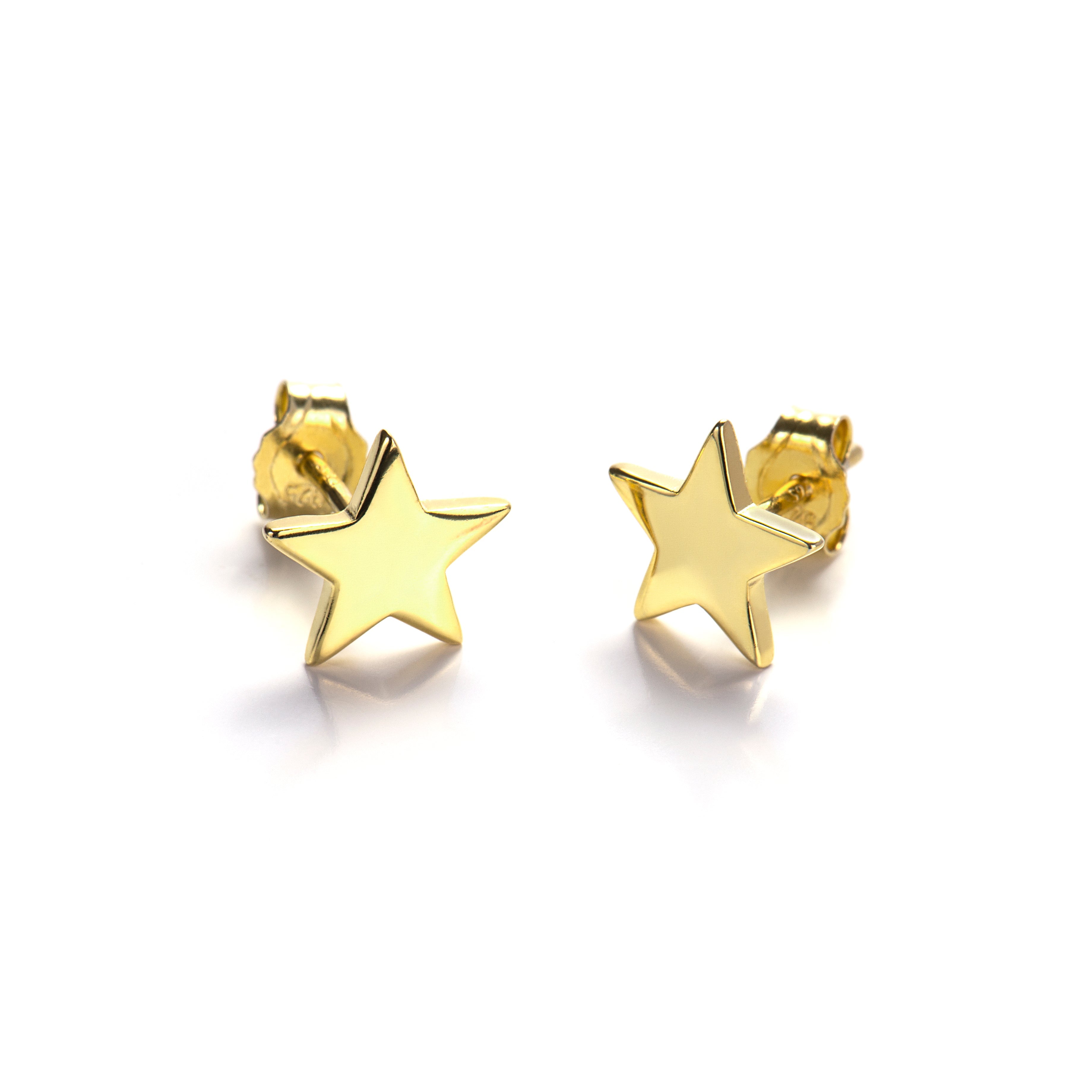 925 Sterling Zilveren Oorbellen afgewerkt in 18K Geelgoud - Remih