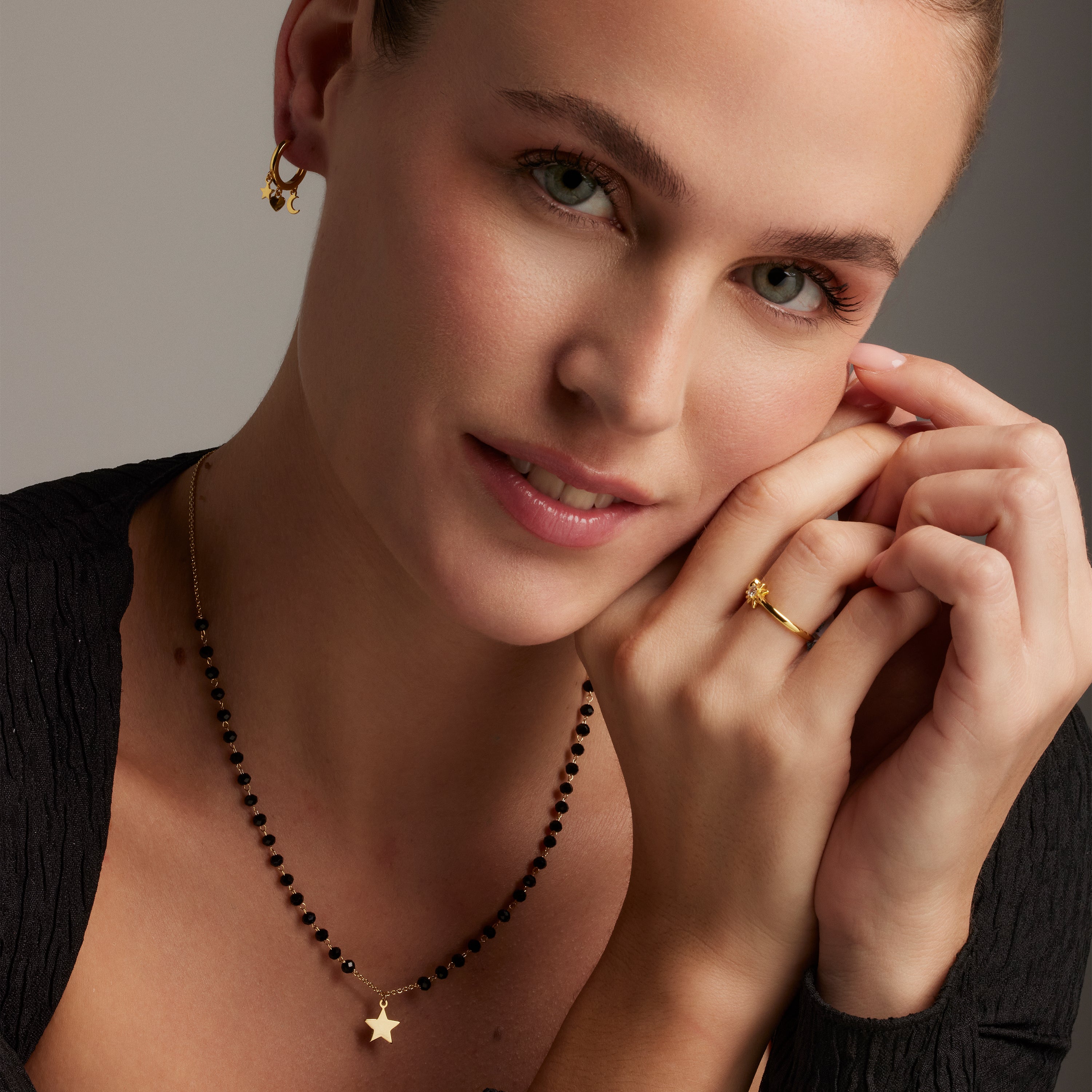 Ohrringe aus 925er Sterlingsilber mit 18K Gelbgold-Finish - Zaccus
