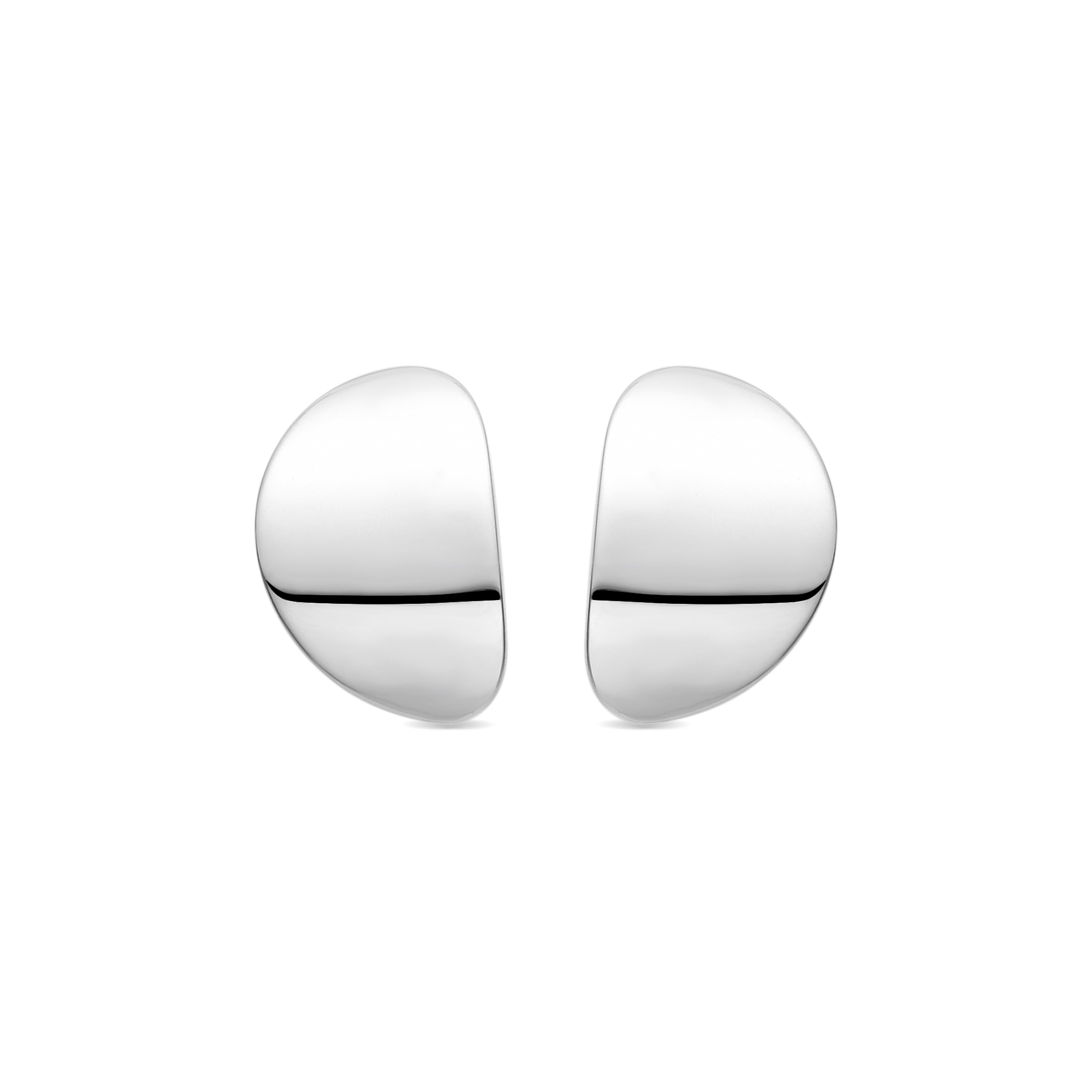 Boucles d'oreilles en argent sterling 925 finies en rhodium -Zayru