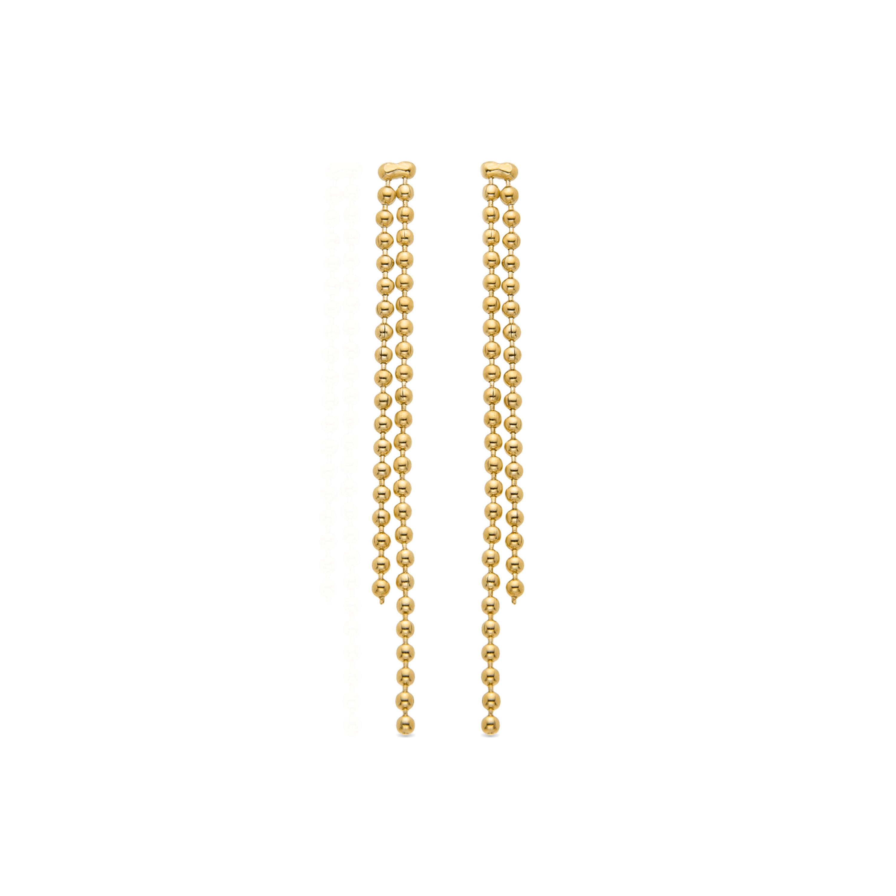 Ohrringe aus 925er Sterlingsilber mit 18K Gelbgold-Finish -Puldi