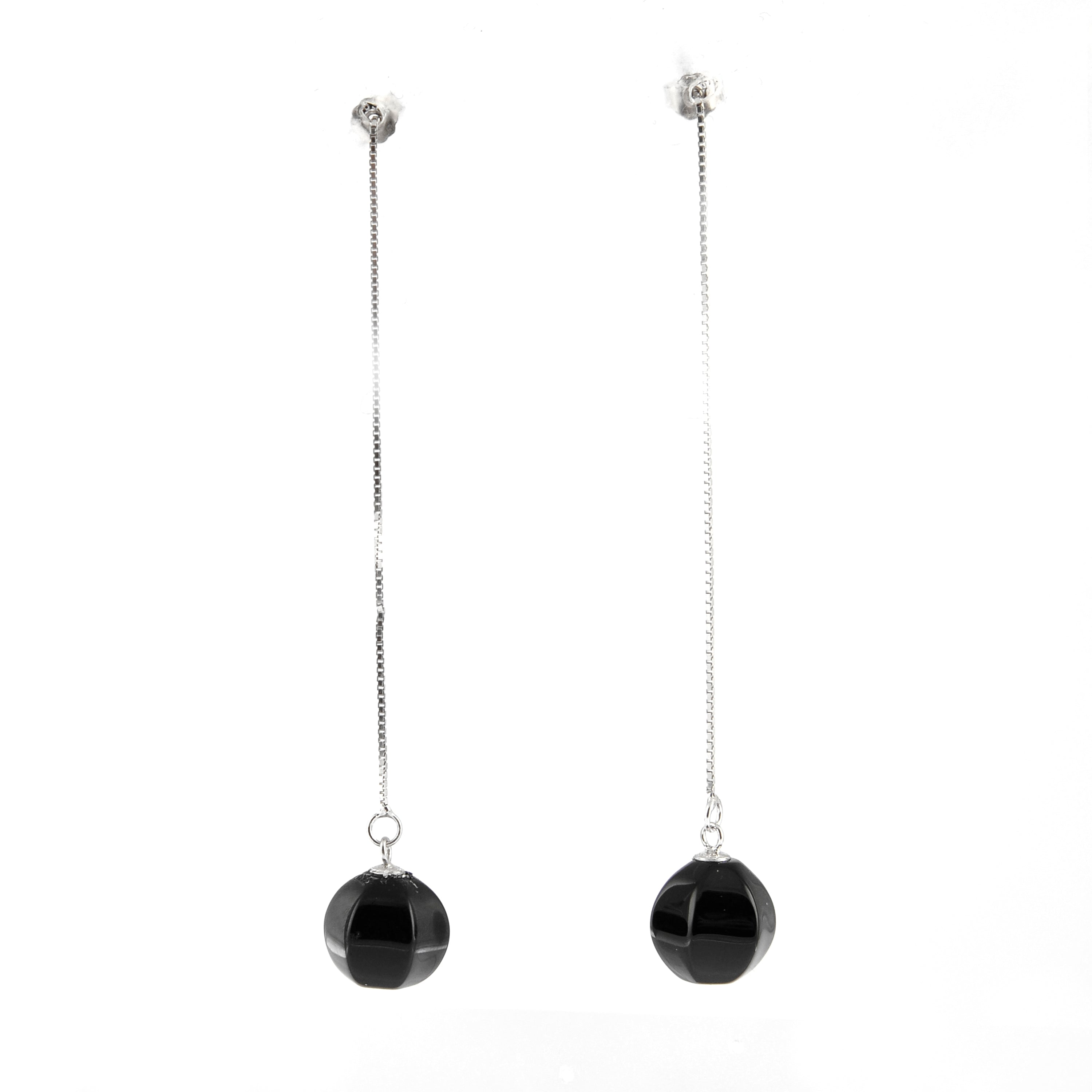 Orecchini in Argento Sterling 925 con Quarzo Idotermale Multicolore rifiniti in rodio - Kiarik