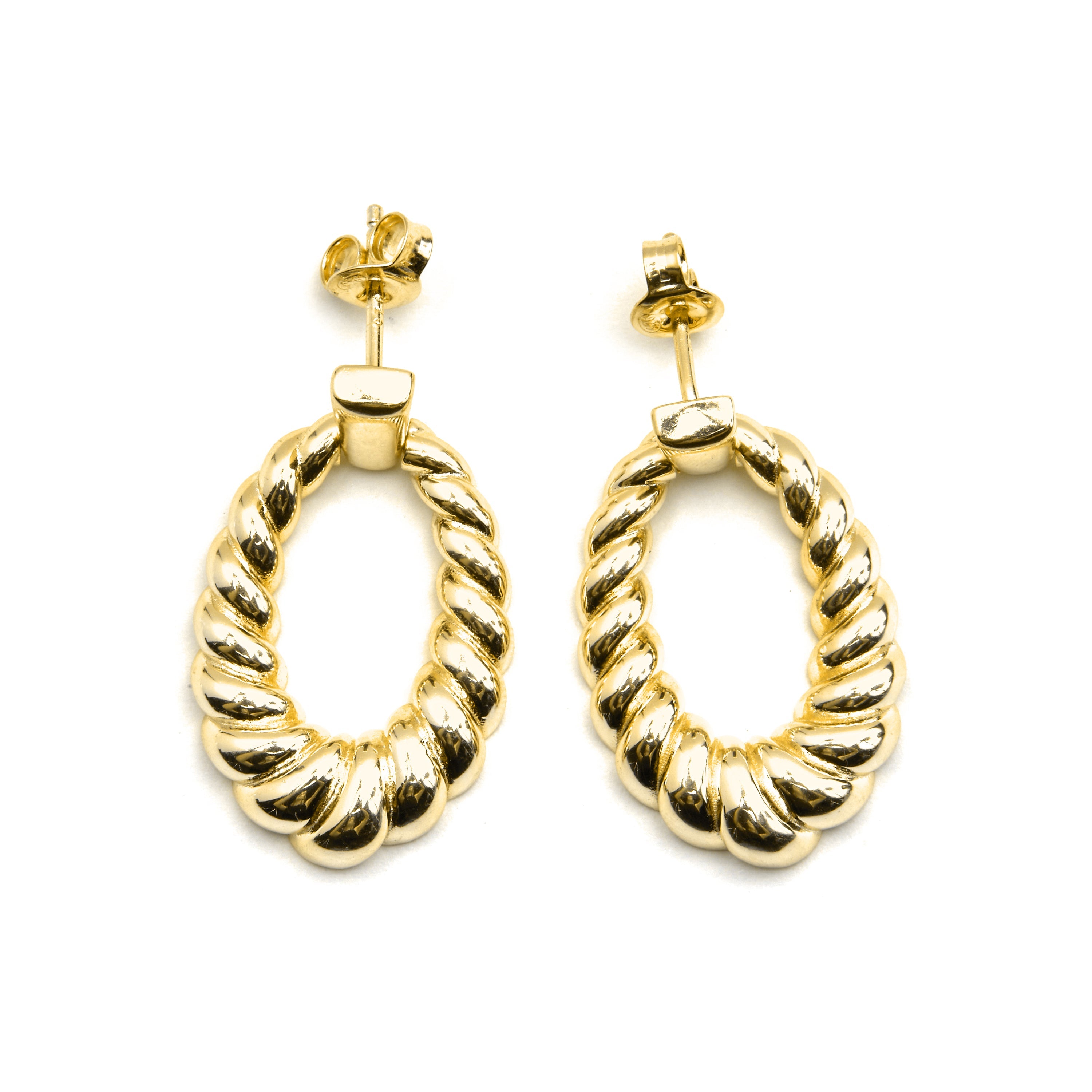 Zilveren 925 Oorbellen met Rhodium Afwerking - Imkrull