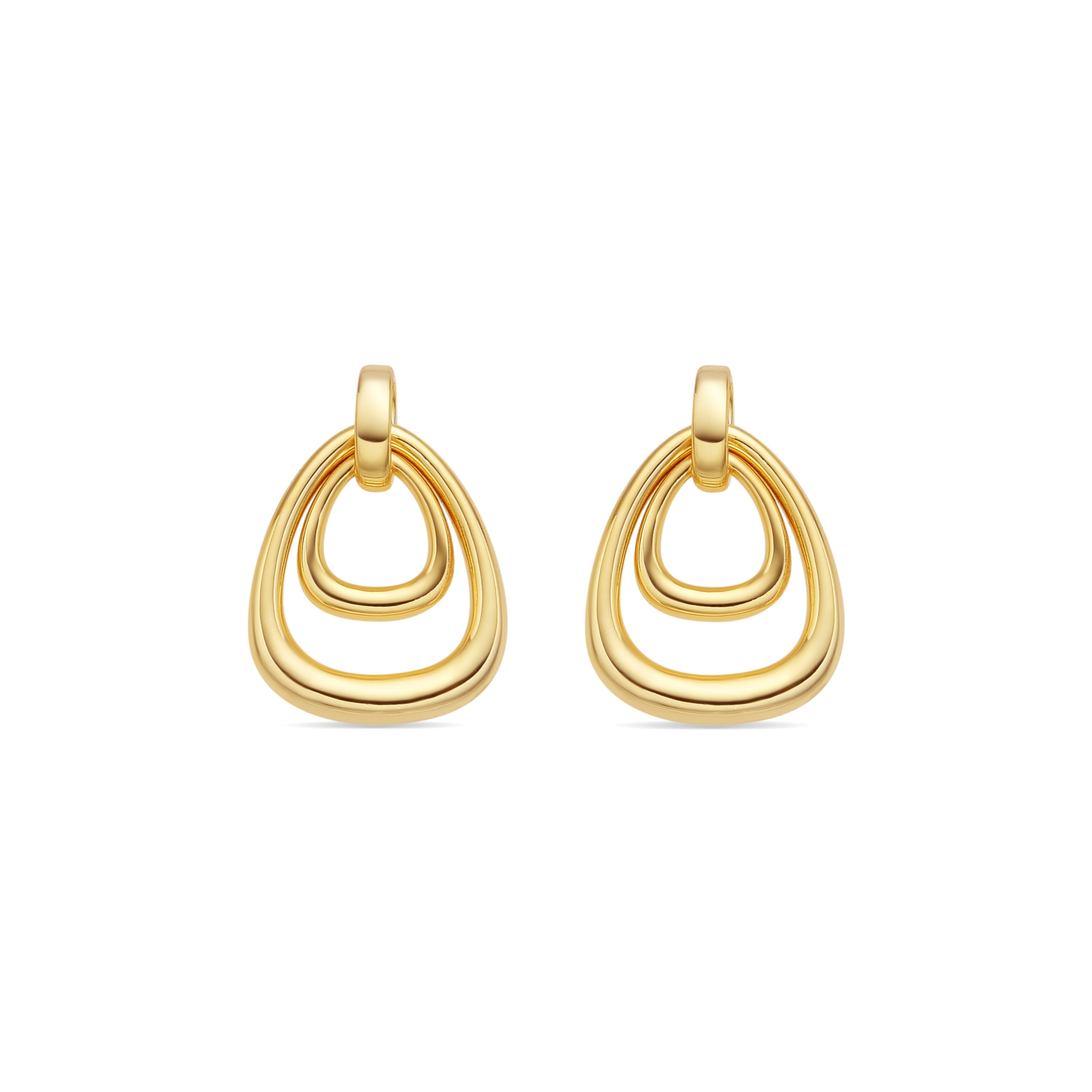 Orecchini in argento sterling 925 con finitura in oro giallo 18k - Almiol