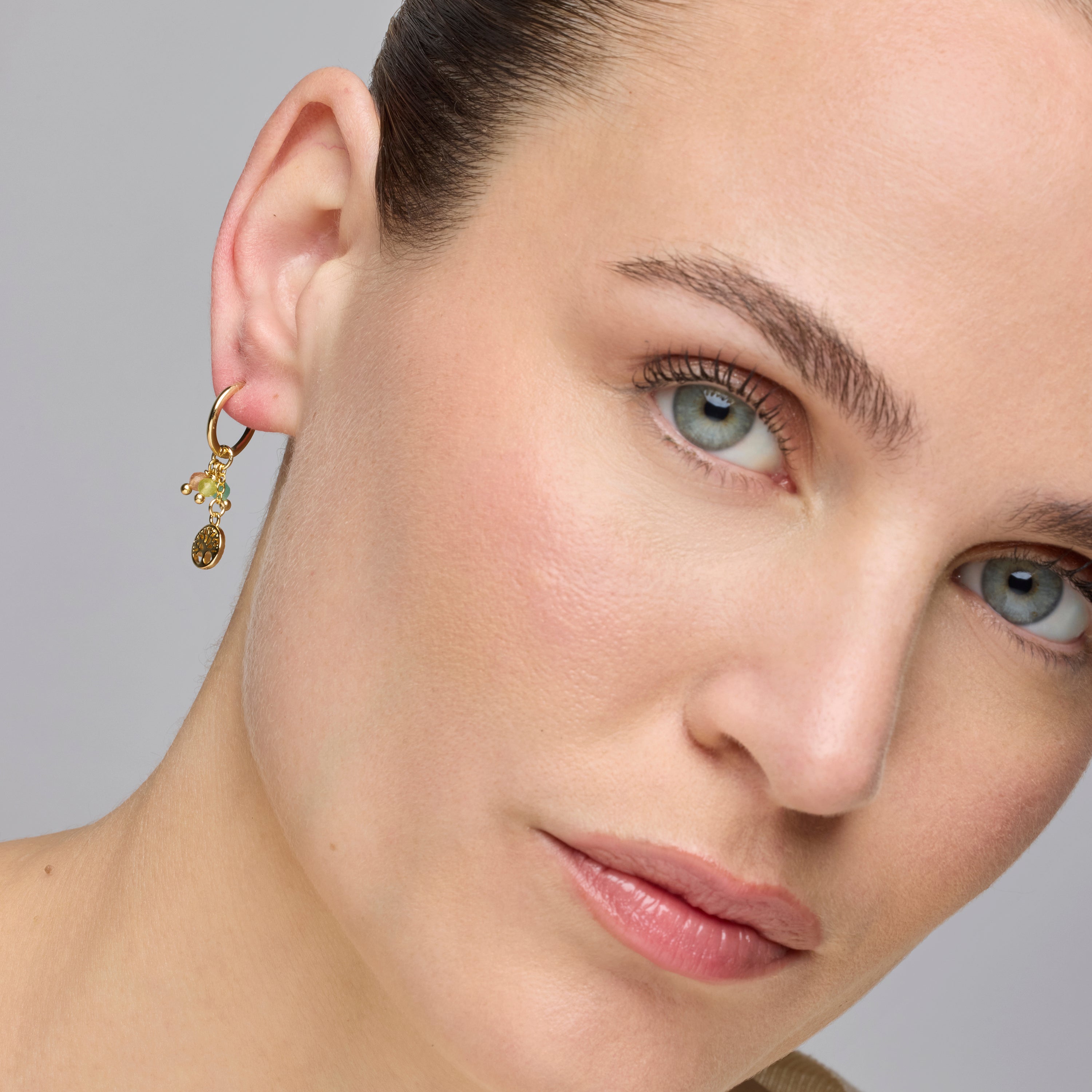 Orecchini in Argento Sterling 925 e Cristallo Multicolore con finitura in oro giallo 18k - Balal