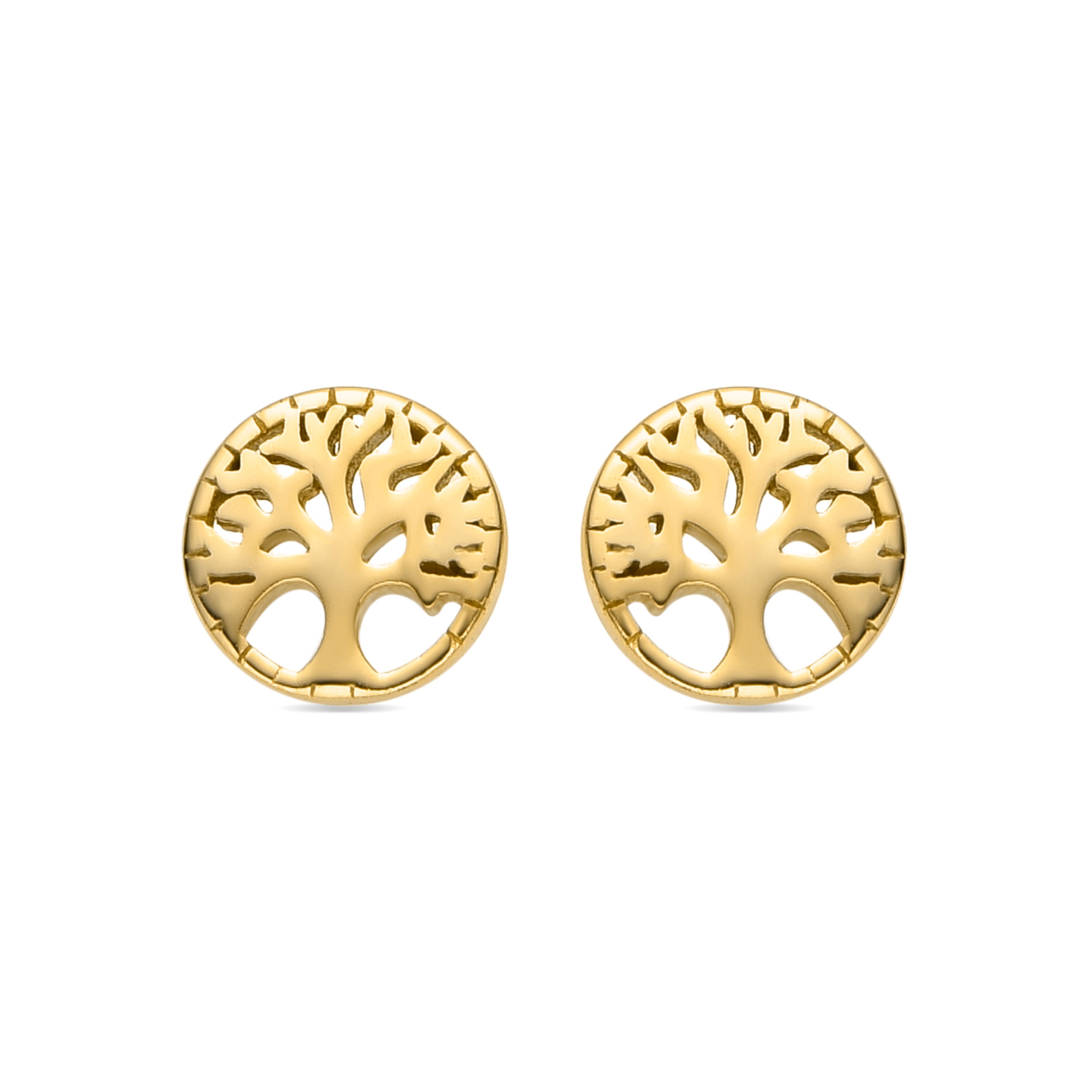 Orecchini in argento sterling 925 con finitura in oro giallo 18k - Tepai